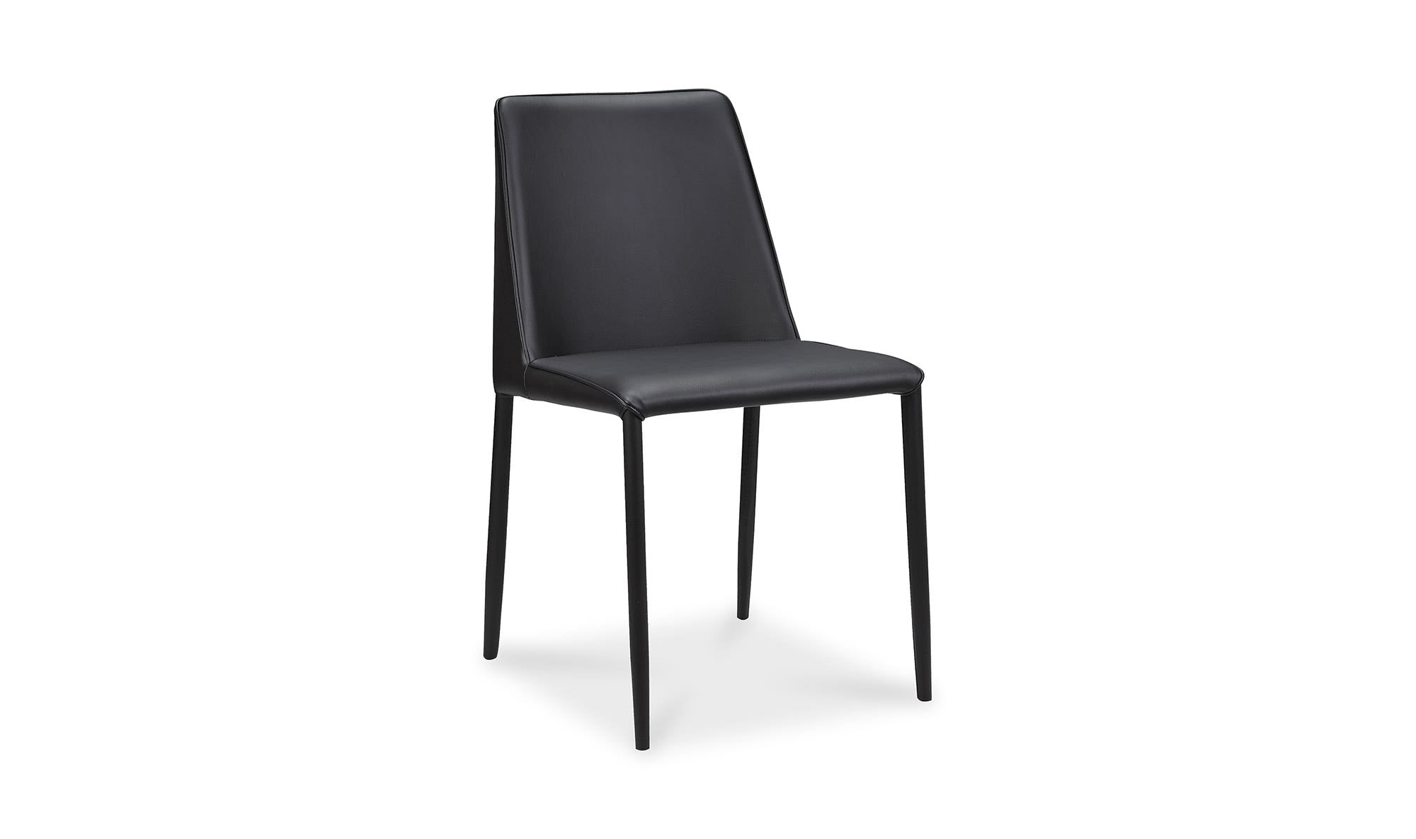 Nora Dining Chair Black Vegan Leather - Set Of Two by Moe's Home Collection - view 13