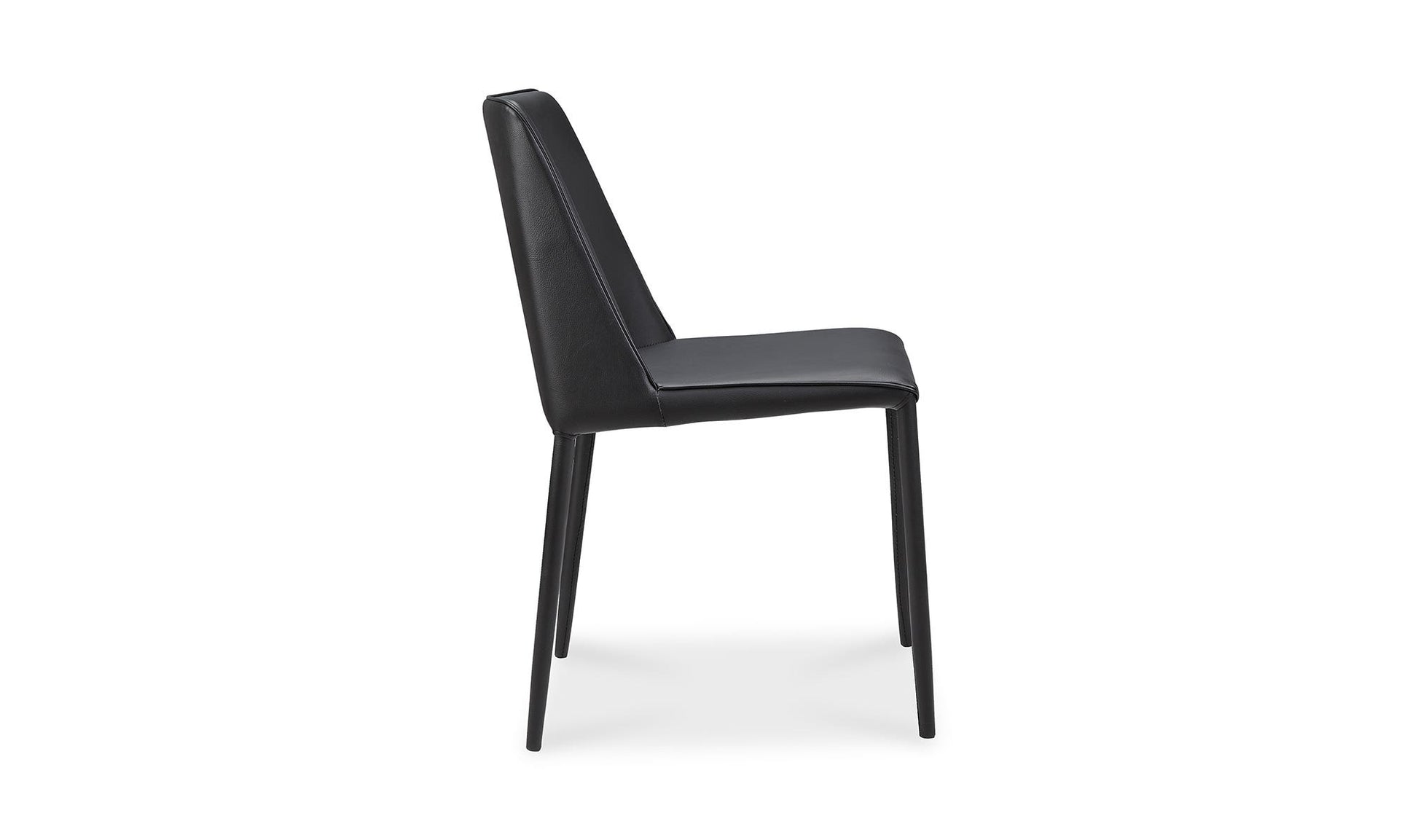 Nora Dining Chair Black Vegan Leather - Set Of Two by Moe's Home Collection - view 14