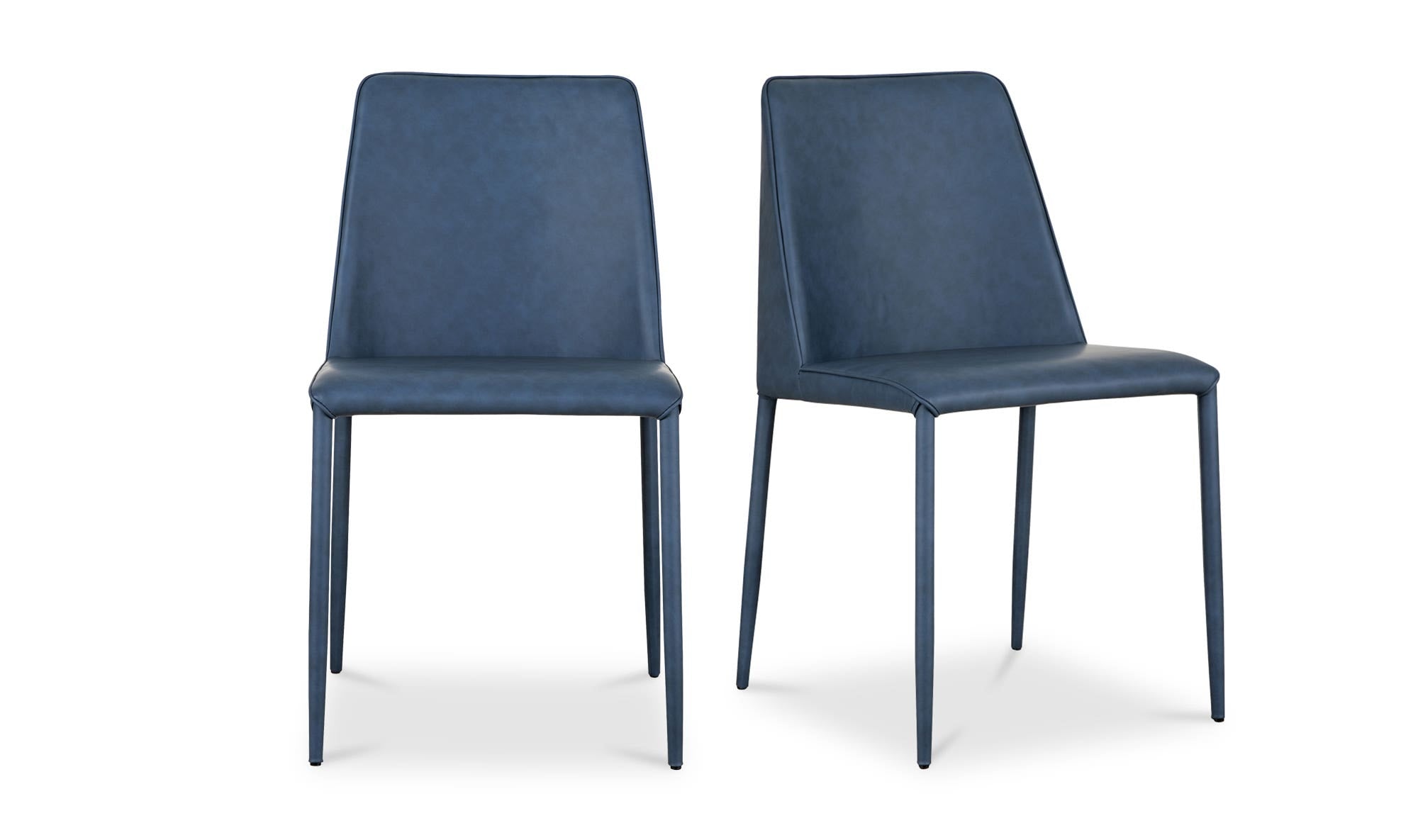 Nora Dining Chair Ocean Cavern Grey Vegan Leather - Set Of Two by Moe's Home Collection - view 15