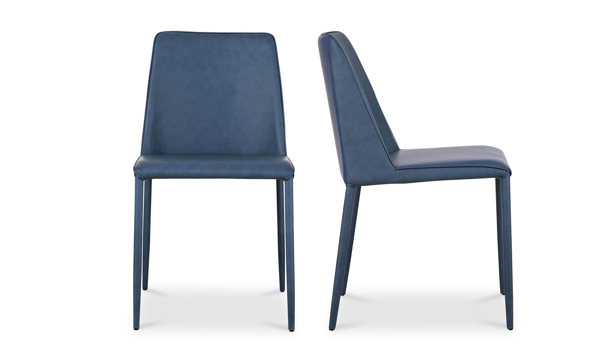 Nora Dining Chair Ocean Cavern Grey Vegan Leather - Set Of Two by Moe's Home Collection - view 12