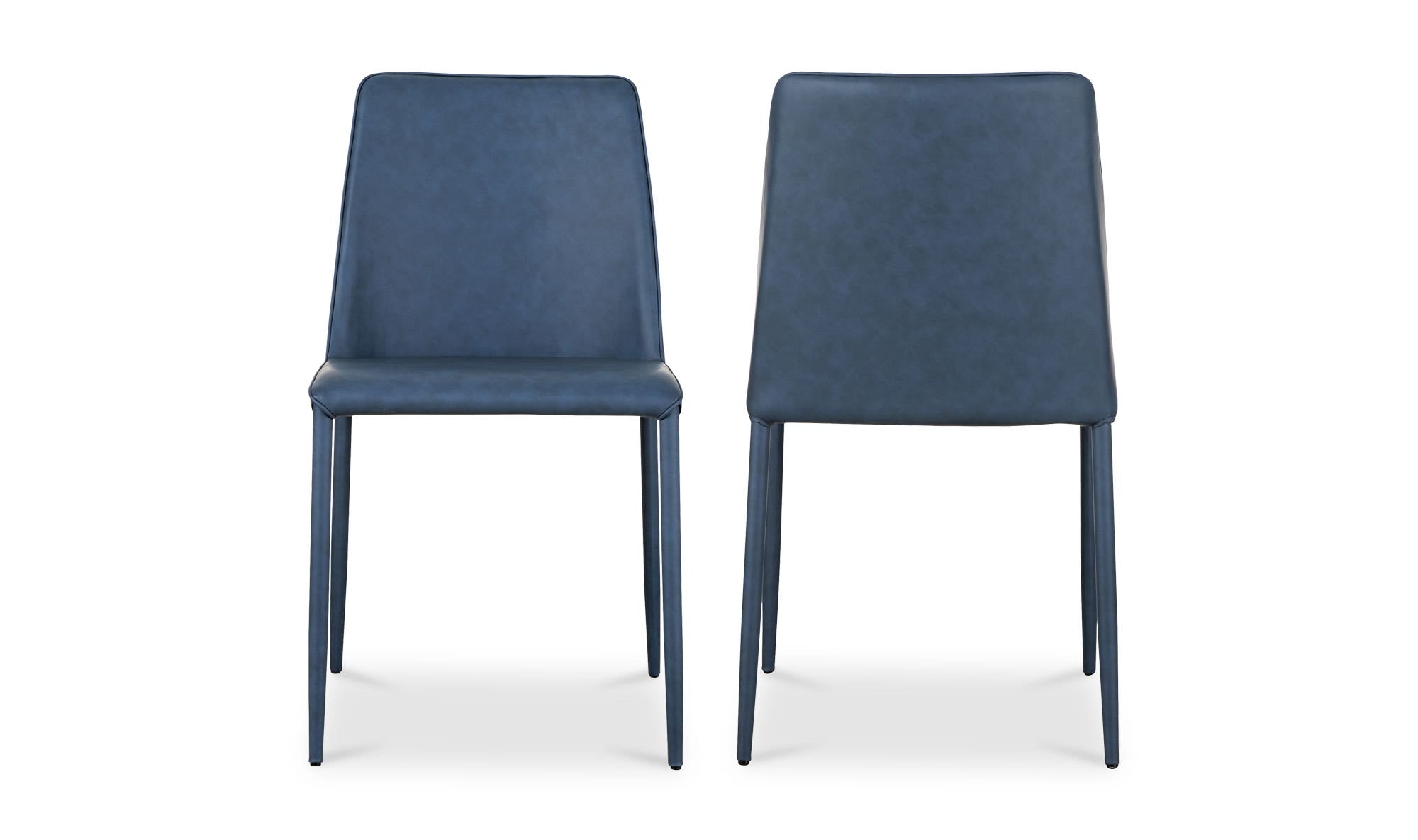 Nora Dining Chair Ocean Cavern Grey Vegan Leather - Set Of Two by Moe's Home Collection - view 16
