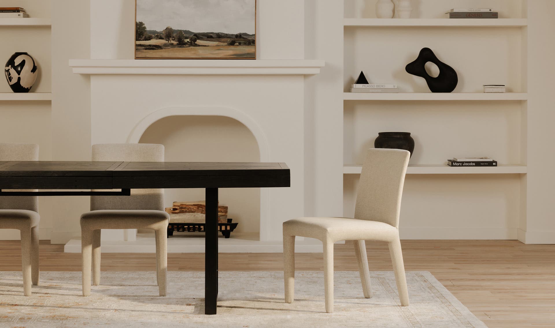 Monte Dining Chair Beige - Set Of Two by Moe's Home Collection - view 7