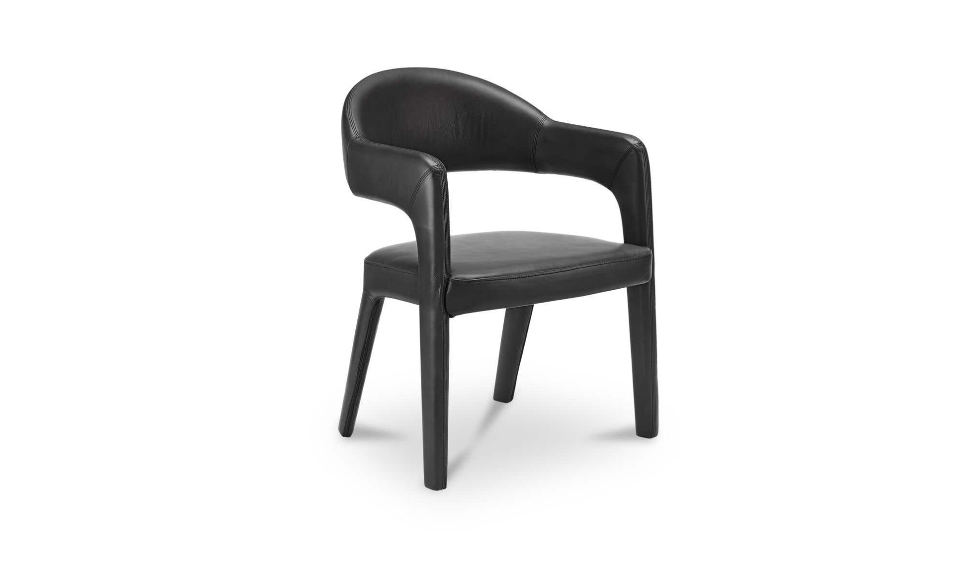 Martens Dining Chair Black Leather by Moe's Home Collection - view 5