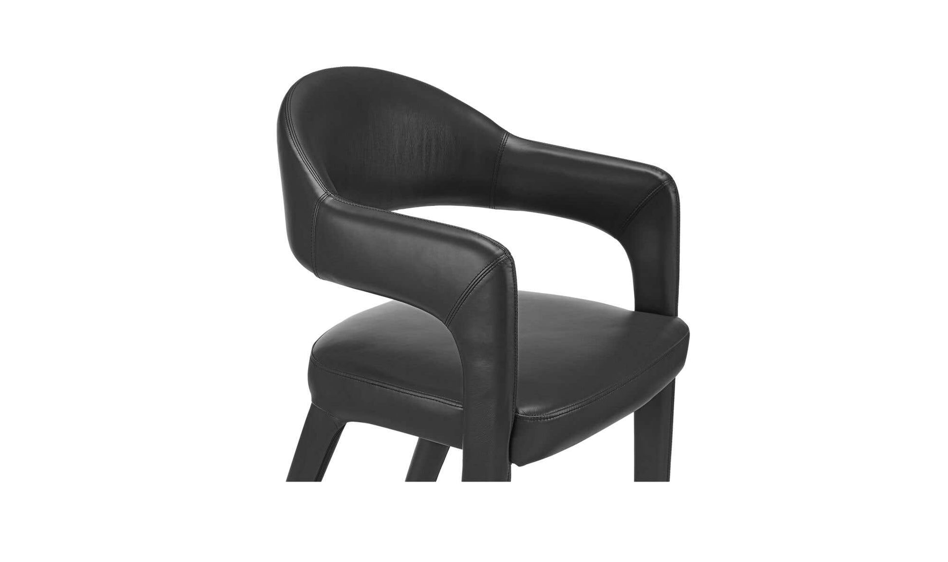 Martens Dining Chair Black Leather by Moe's Home Collection - view 9