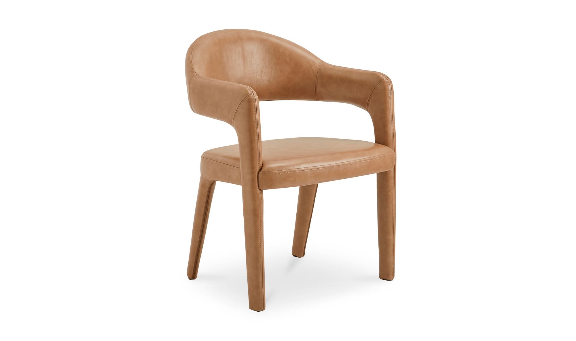 Martens Dining Chair Brown Leather by Moe's Home Collection - view 5