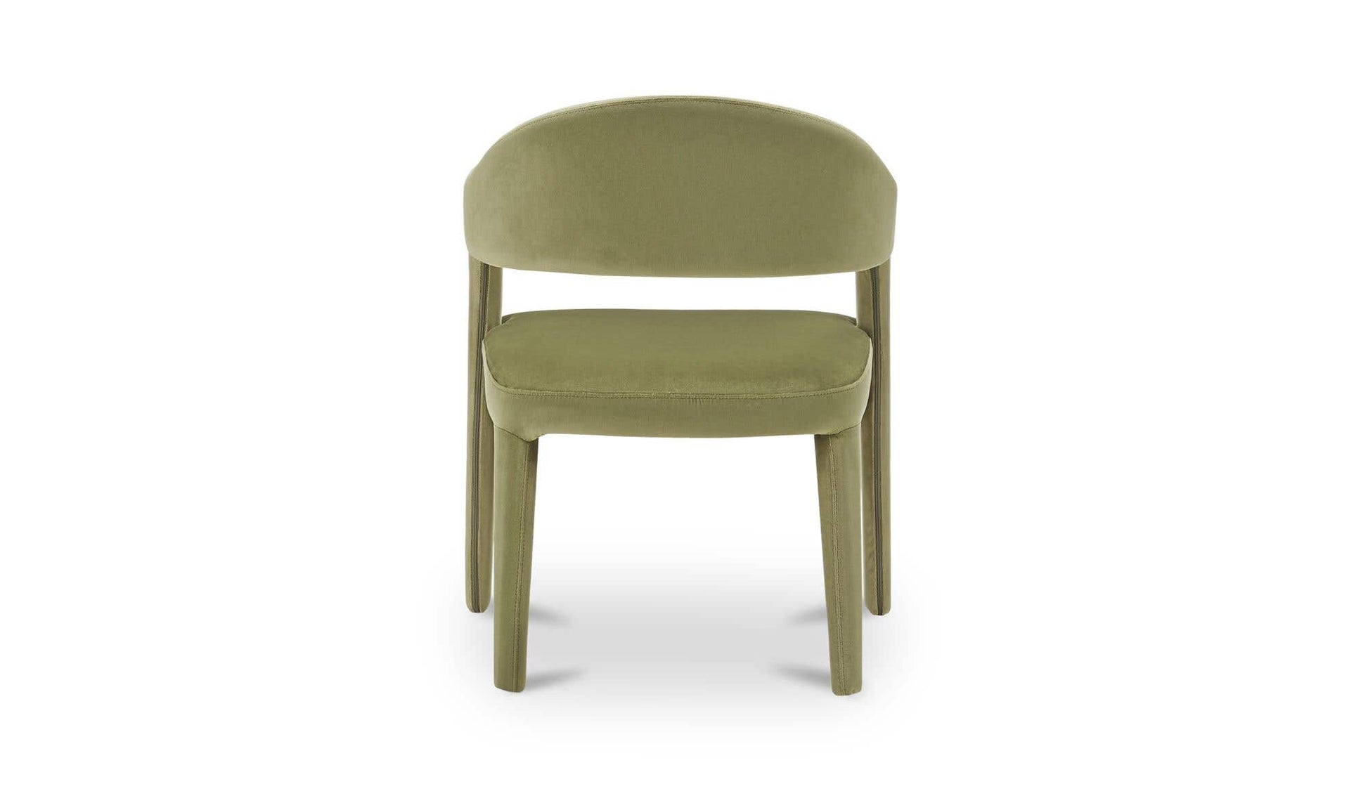 Martens Dining Chair Green Velvet by Moe's Home Collection - view 7