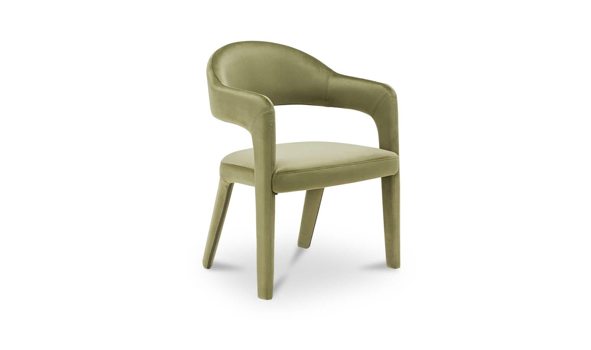 Martens Dining Chair Green Velvet by Moe's Home Collection - view 5
