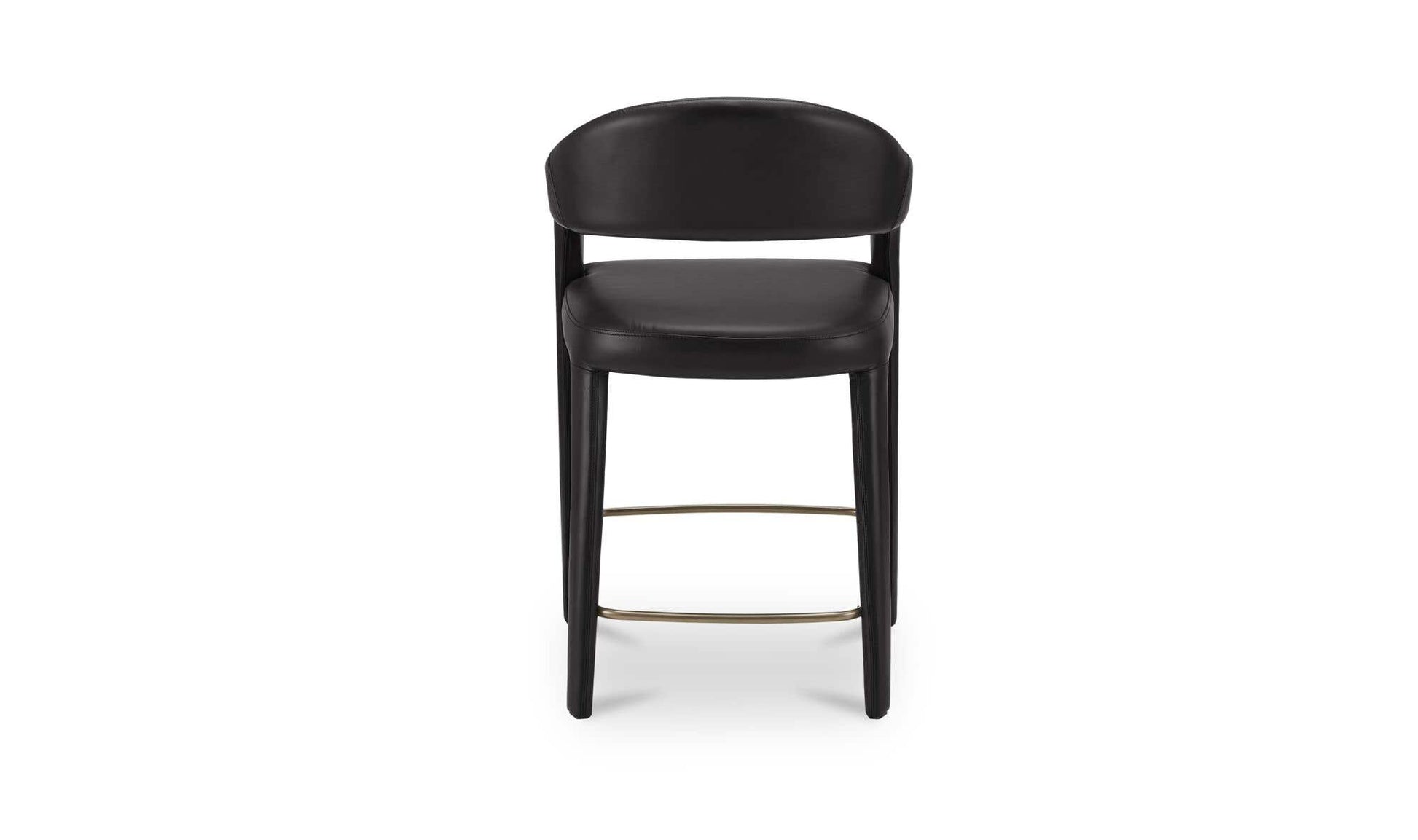 Martens Counter Stool Black Leather by Moe's Home Collection - view 8
