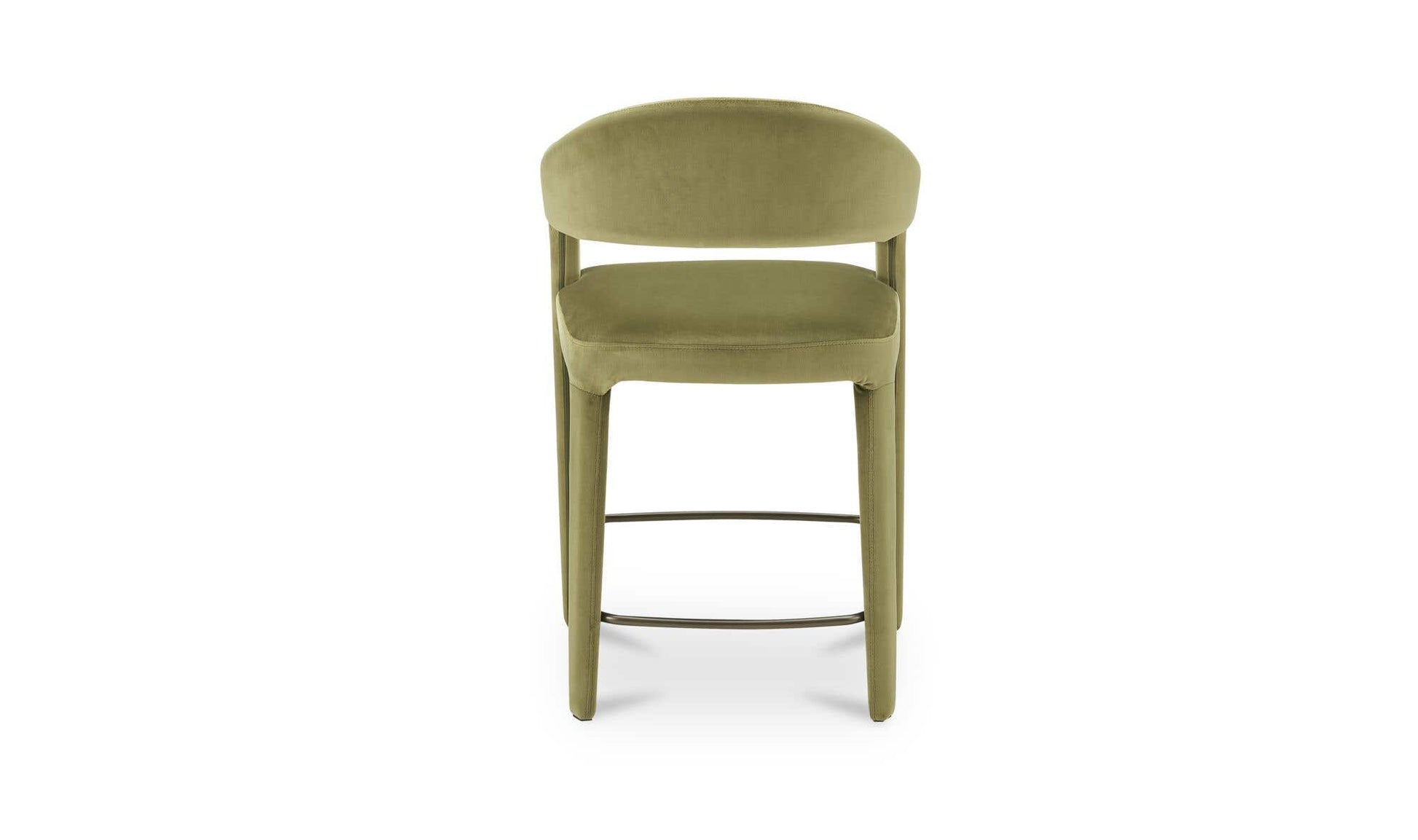 Martens Counter Stool Green Velvet by Moe's Home Collection - view 8