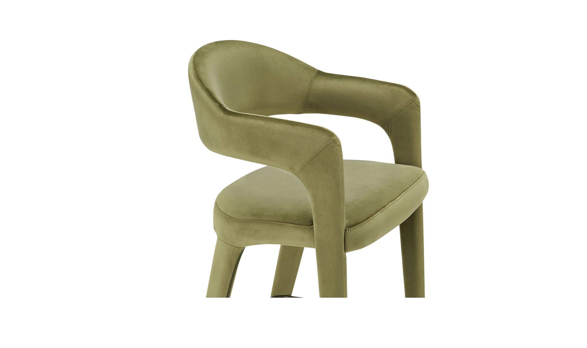 Martens Counter Stool Green Velvet by Moe's Home Collection - view 9