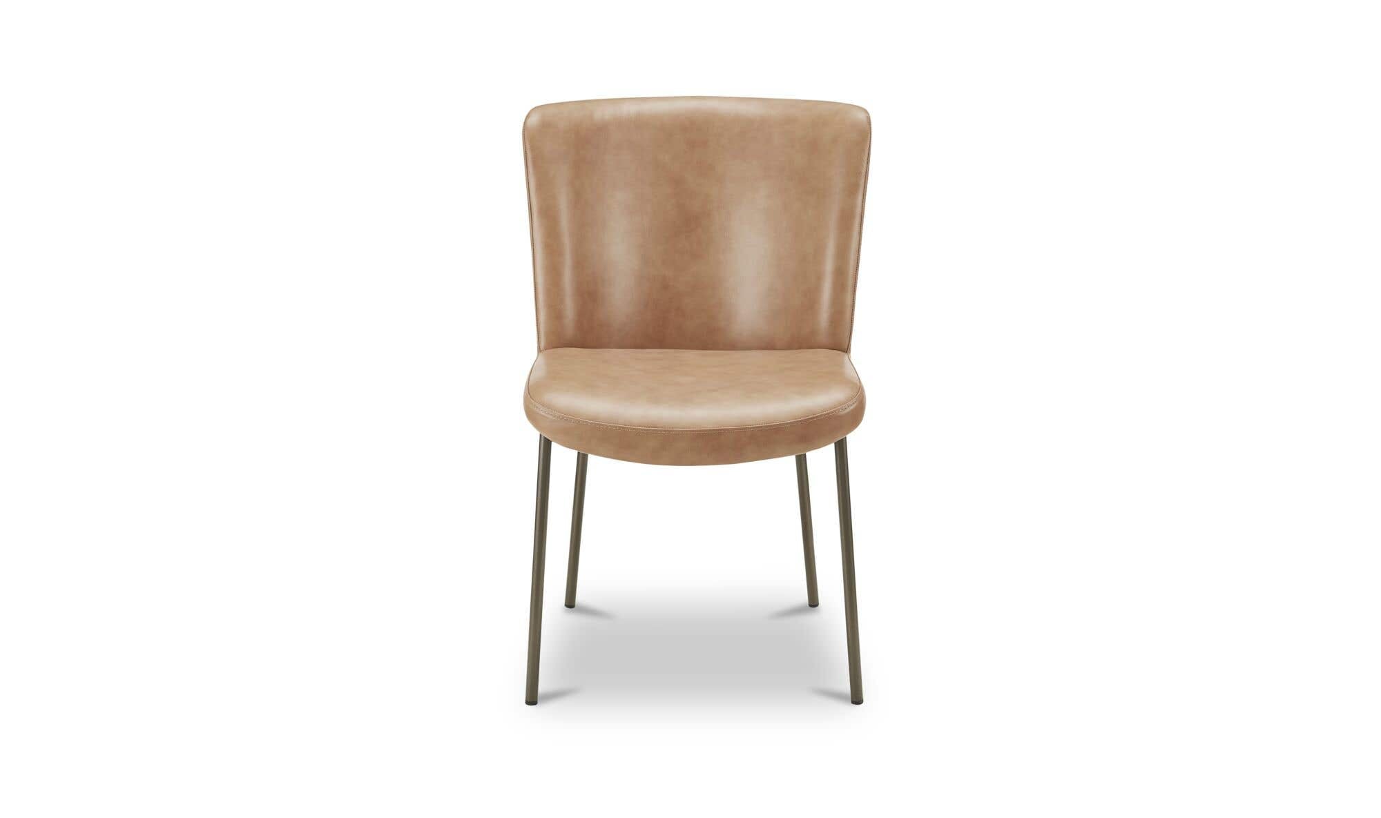 Early Dining Chair Tan Leather-Set Of Two by Moe's Home Collection - view 7