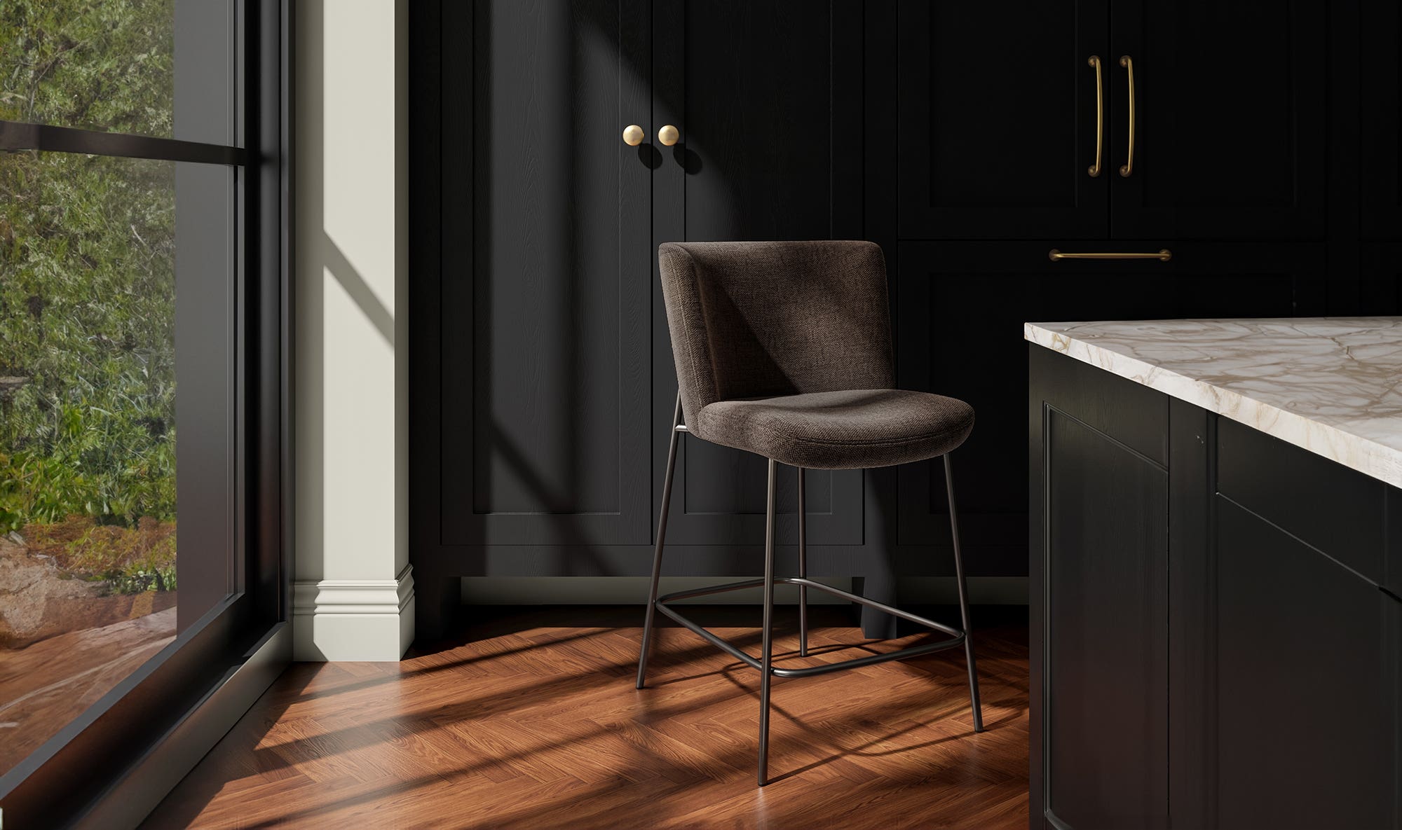 Early Counter Stool Dark Brown by Moe's Home Collection - view 9