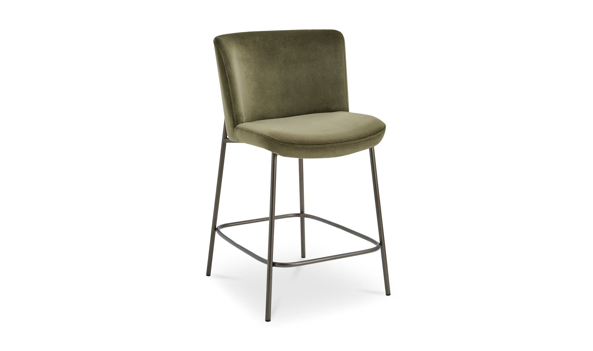 Early Counter Stool Faux Green Mohair by Moe's Home Collection - view 10