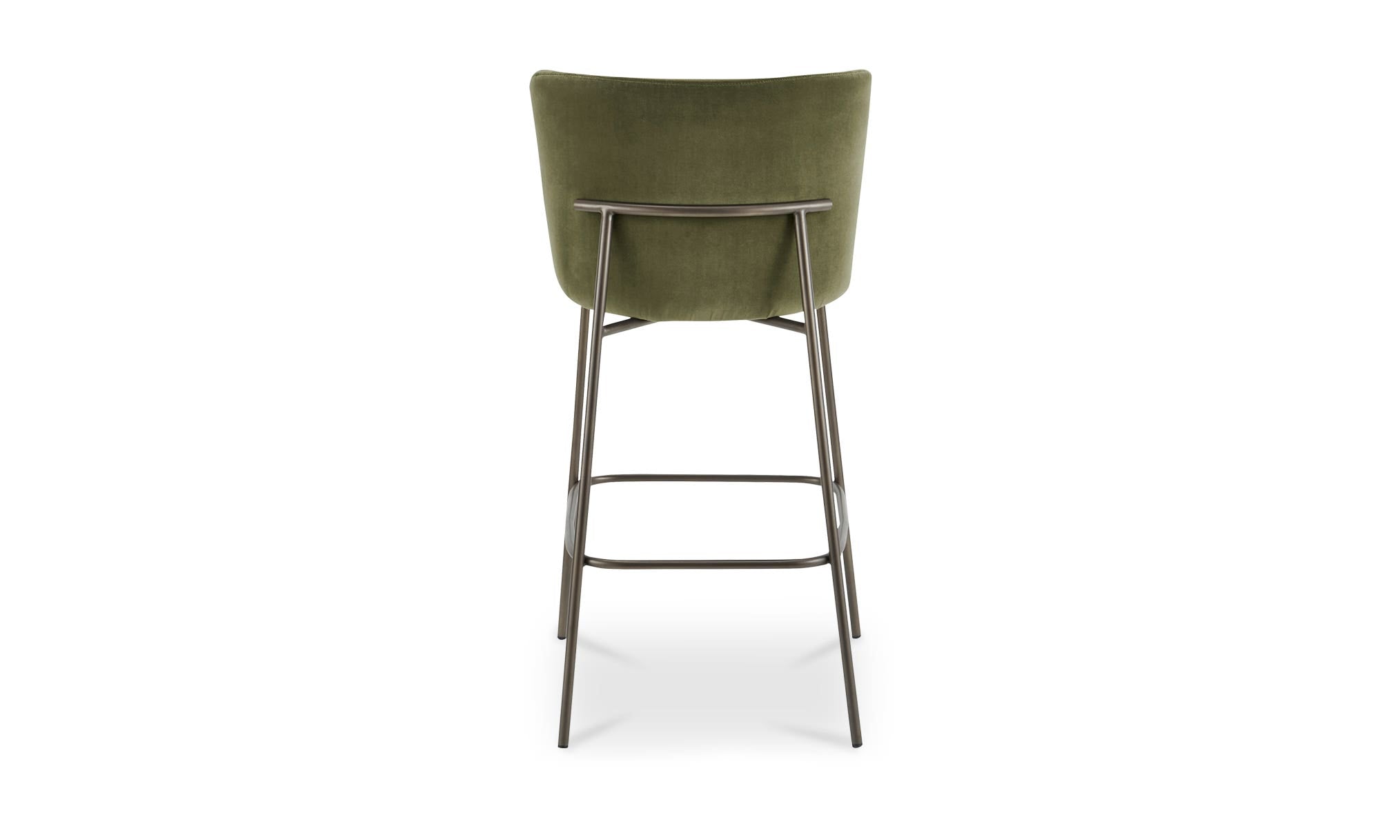 Early Bar Stool Faux Green Mohair by Moe's Home Collection - view 8