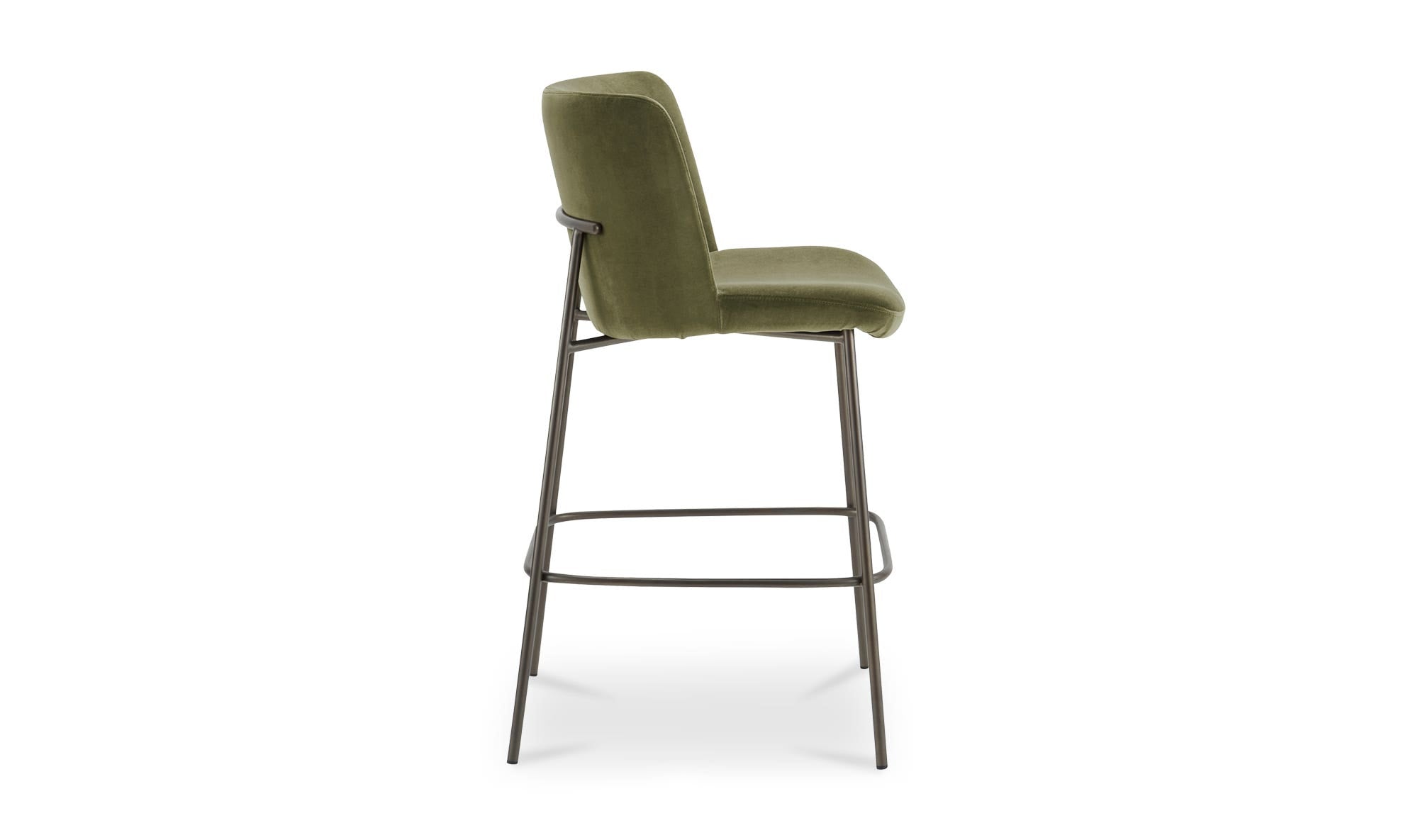 Early Bar Stool Faux Green Mohair by Moe's Home Collection - view 7