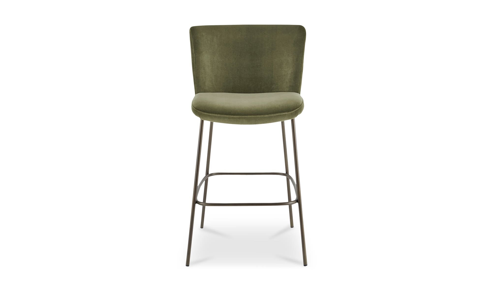 Early Bar Stool Faux Green Mohair by Moe's Home Collection - view 5