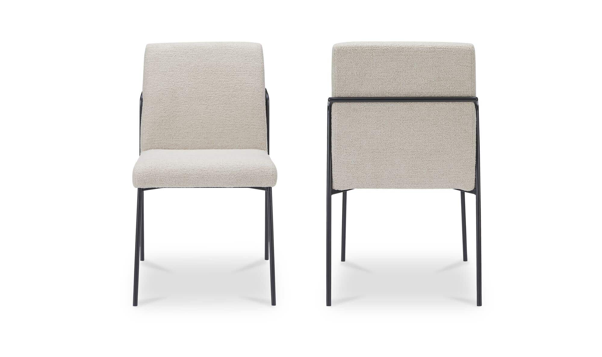 Danny Dining Chair Ivory Set of Two by Moe's Home Collection - view 7