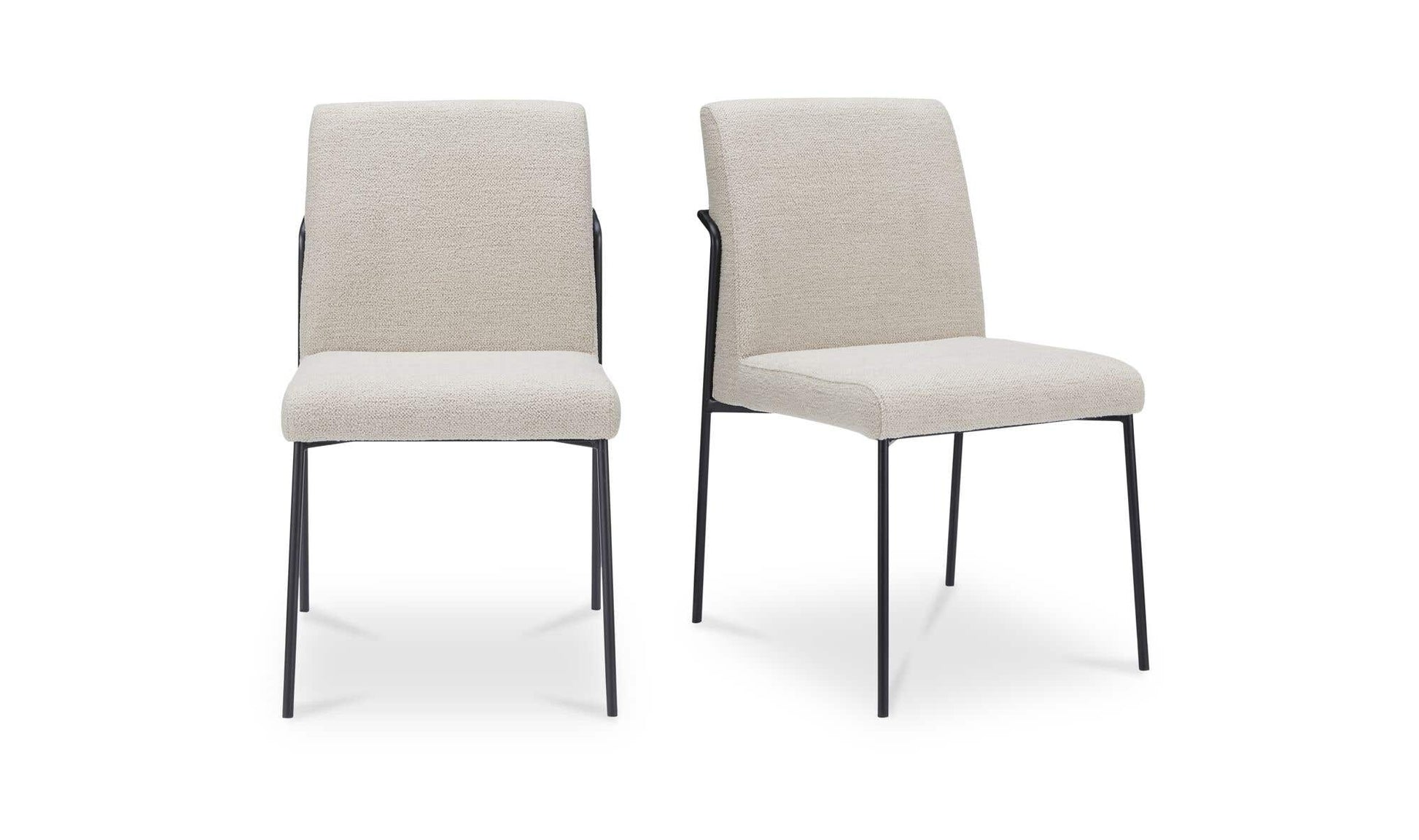 Danny Dining Chair Ivory Set of Two by Moe's Home Collection - view 5