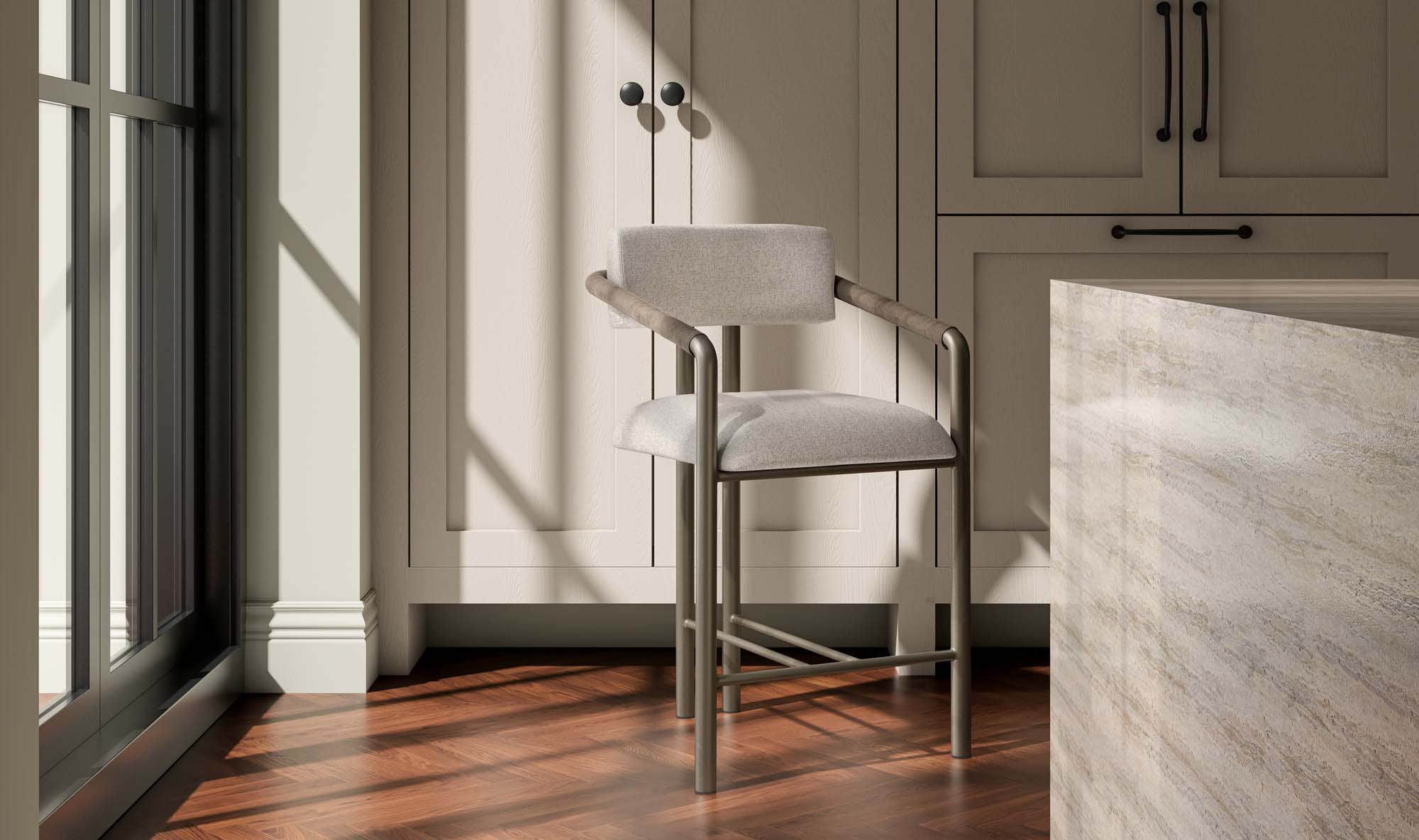 Cassidy Counter Stool Light Brown by Moe's Home Collection - view 5
