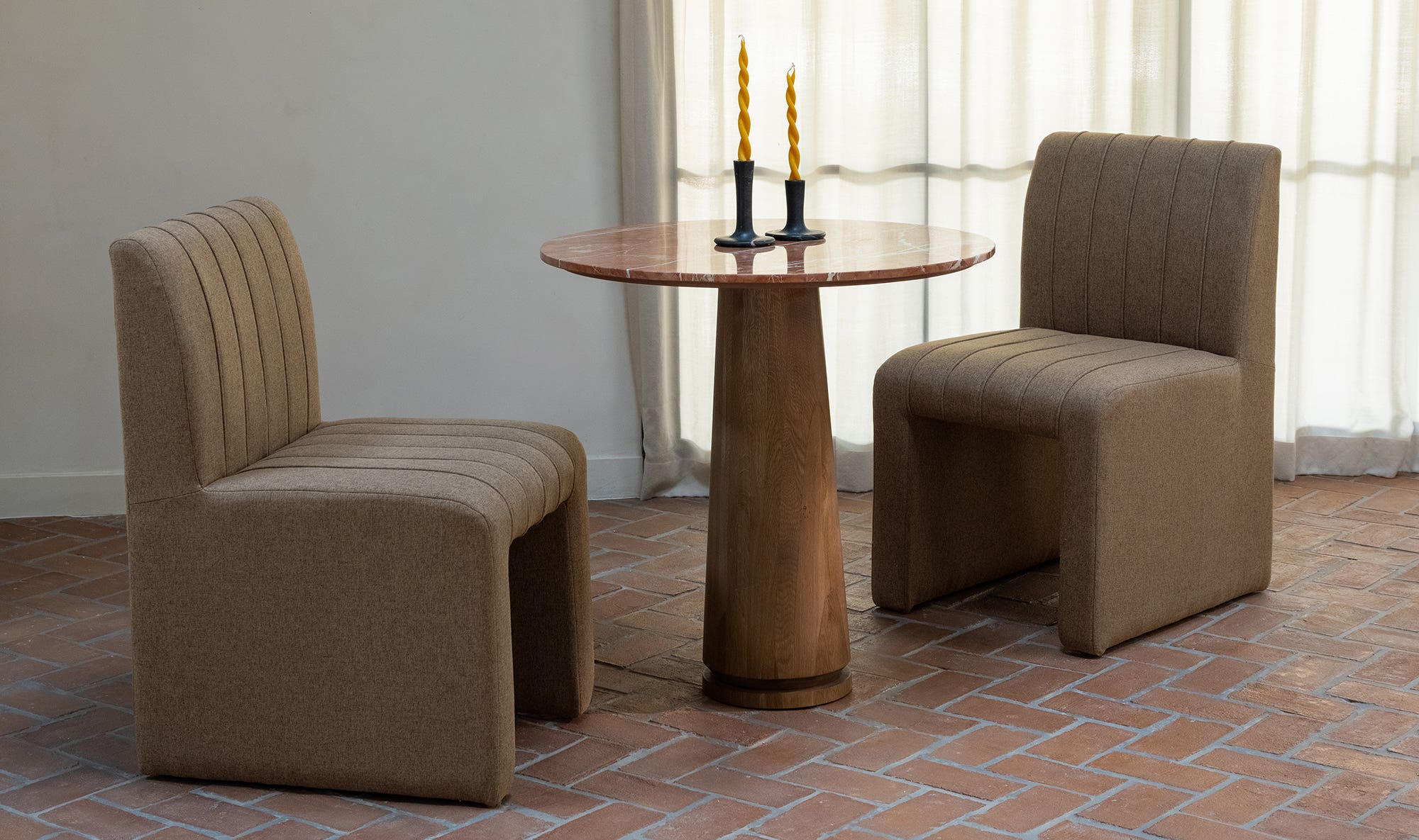 Sally Dining Chair Light Brown by Moe's Home Collection - view 7