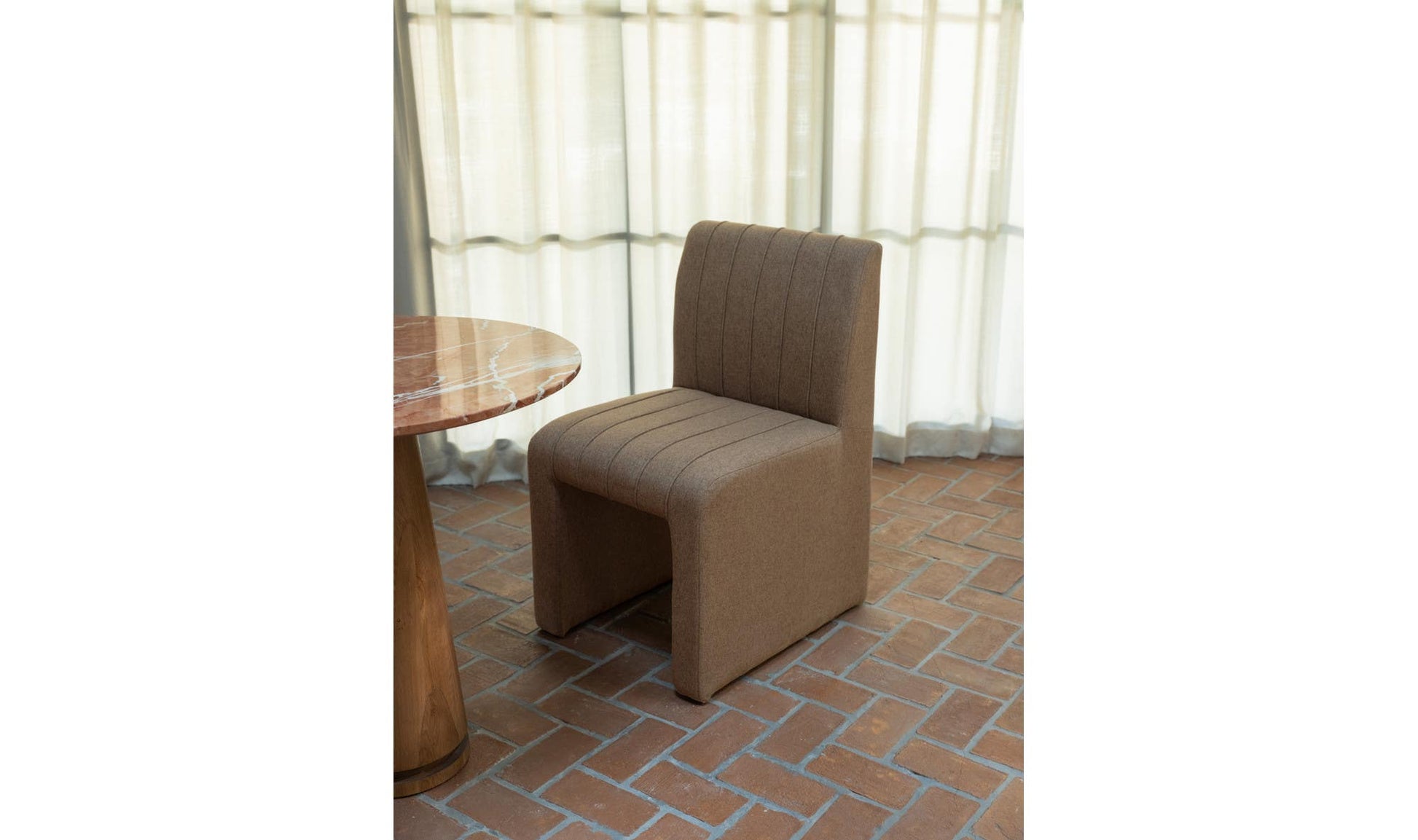 Sally Dining Chair Light Brown by Moe's Home Collection - view 8