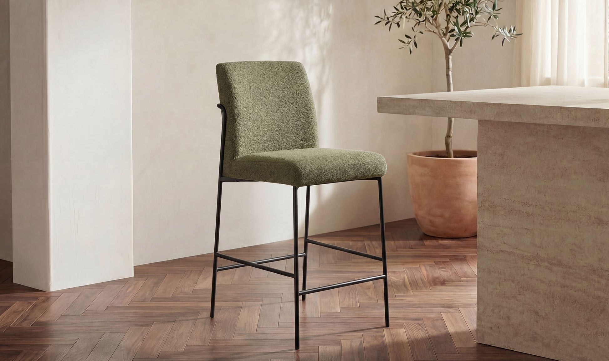 Danny Counter Stool Green by Moe's Home Collection - view 5