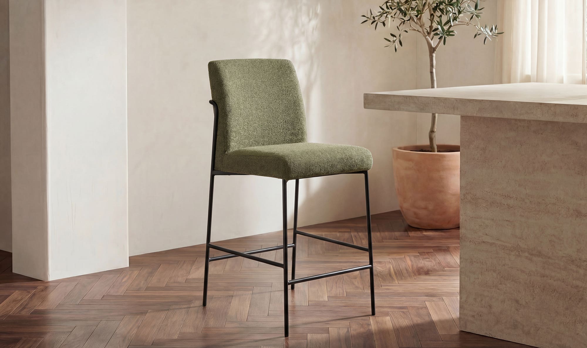 Danny Counter Stool Green by Moe's Home Collection - view 5