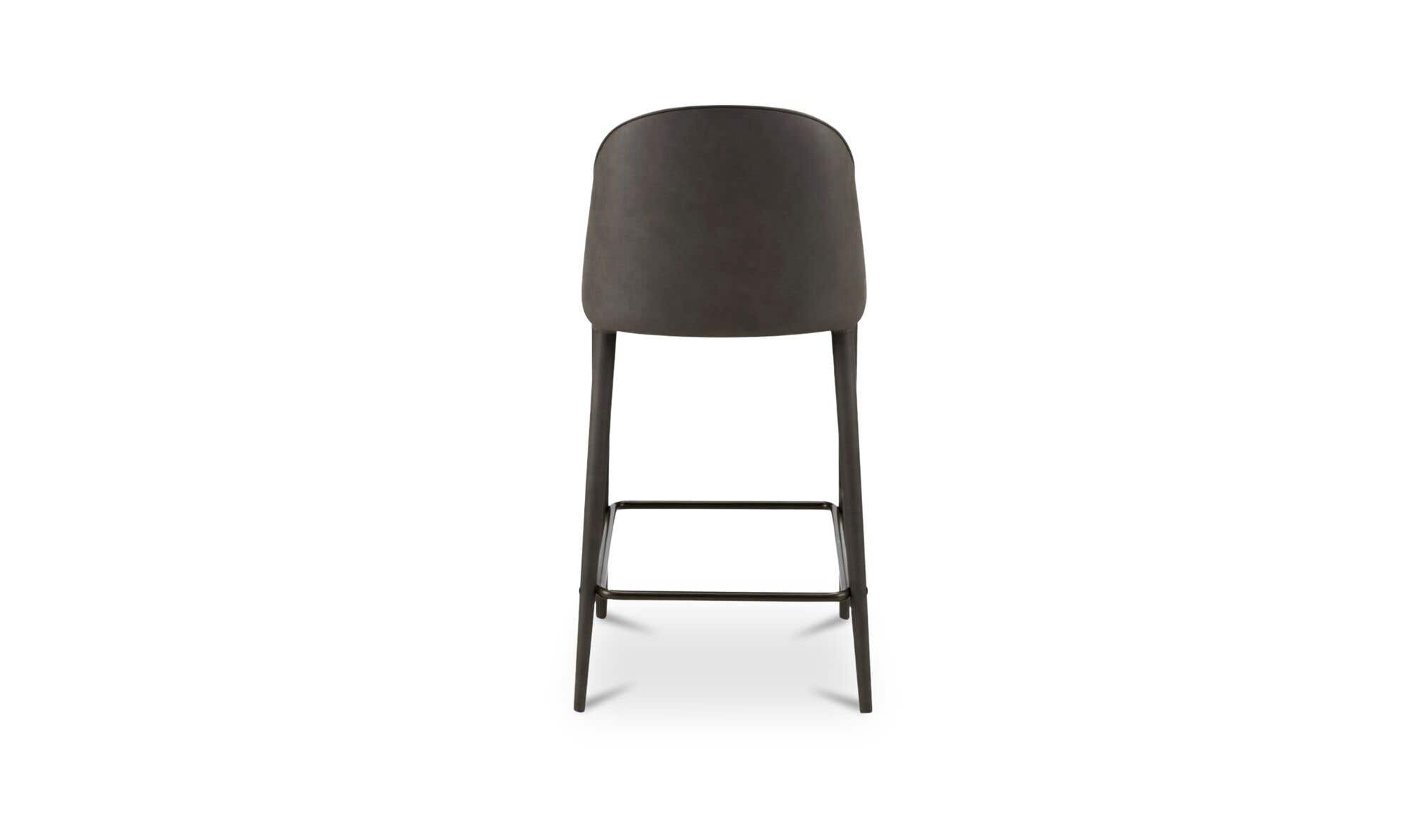 Burton Counter Stool Grey Vegan Leather by Moe's Home Collection - view 6