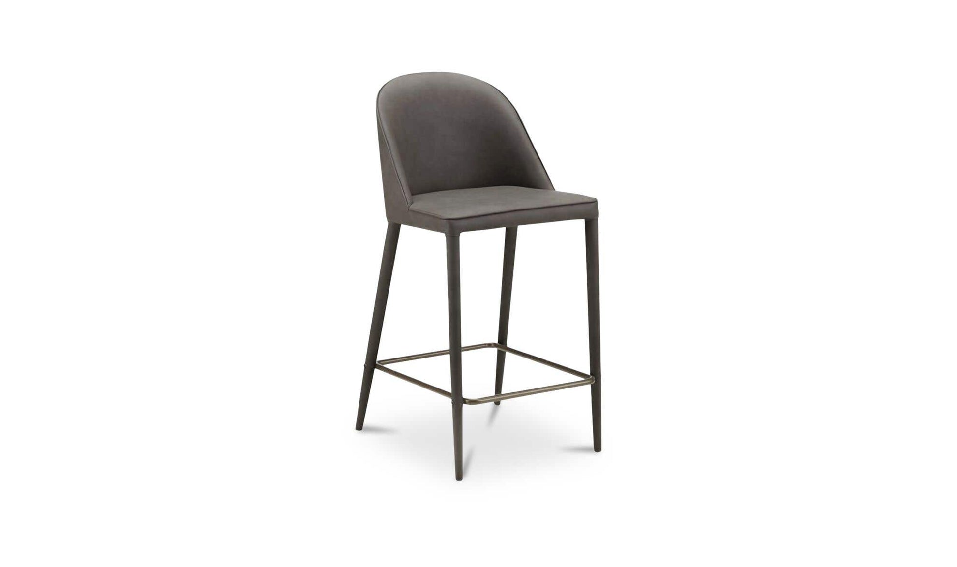 Burton Counter Stool Grey Vegan Leather by Moe's Home Collection - view 4