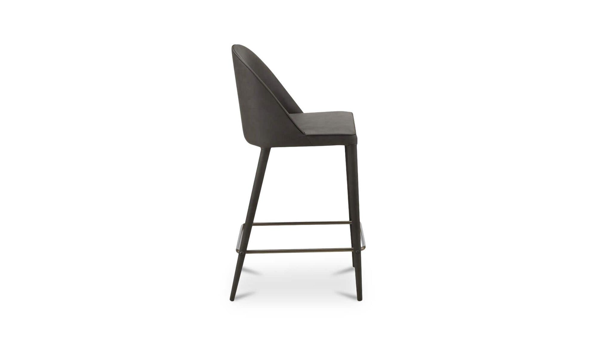 Burton Counter Stool Grey Vegan Leather by Moe's Home Collection - view 5