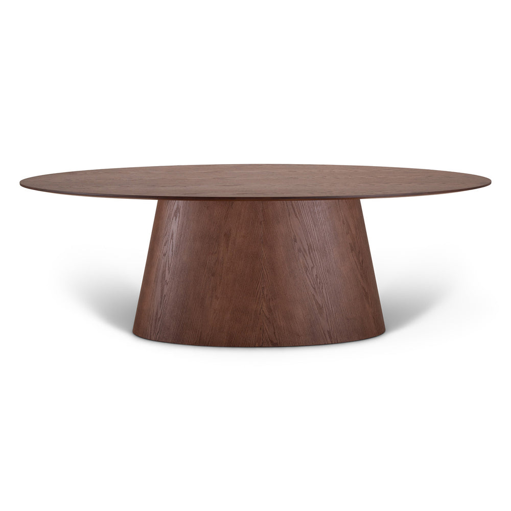 Fortaleza Oval Dining Table - 86" - Nogal