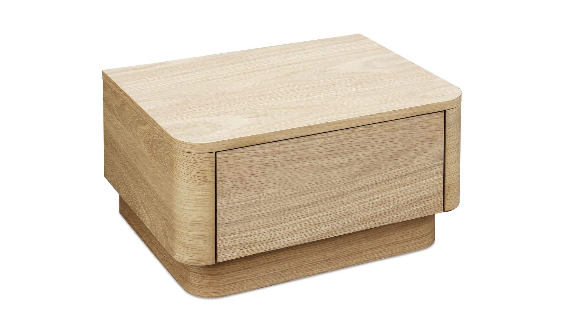 Round Off Small Nightstand Light Oak Brown by Moe's Home Collection - view 14