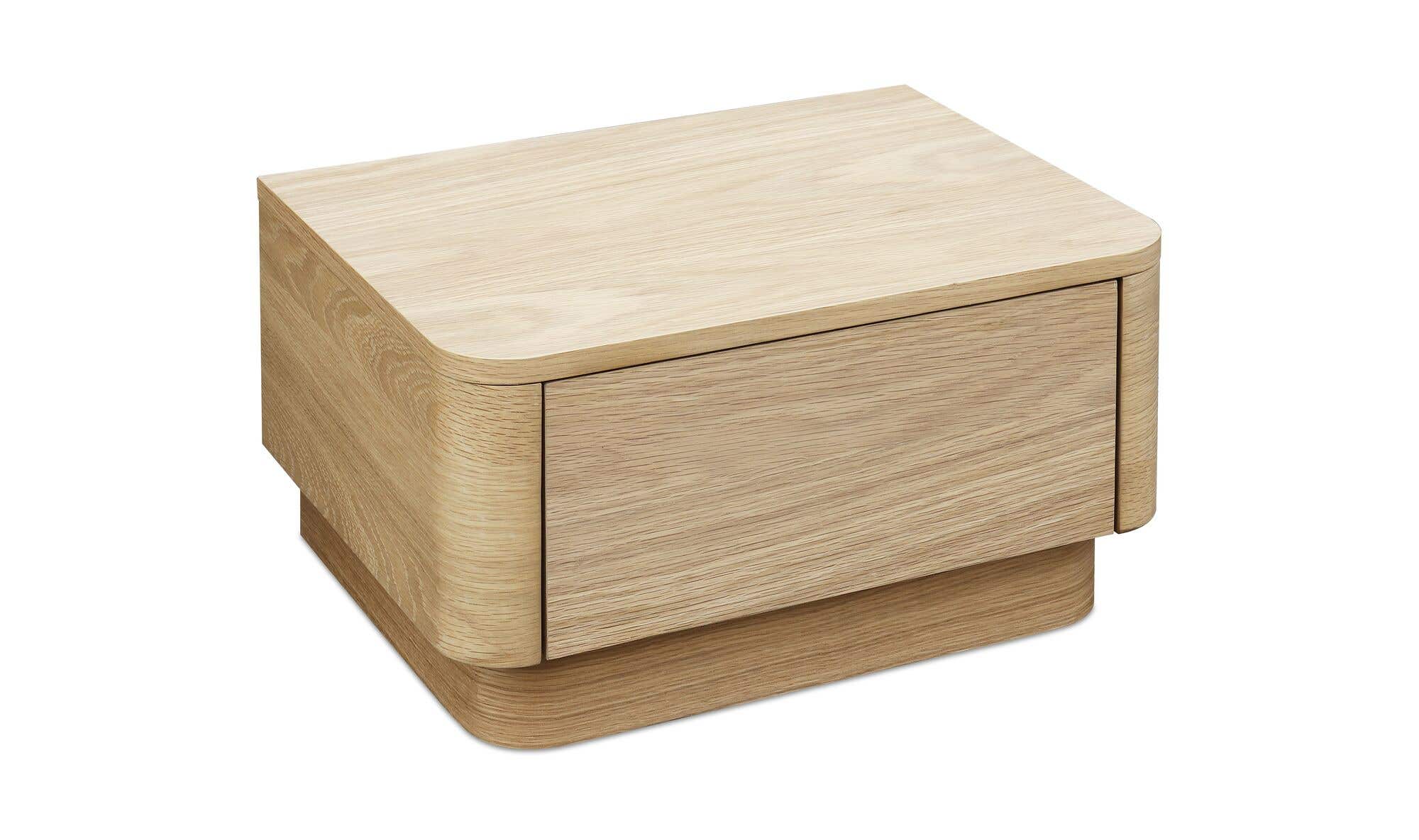 Round Off Small Nightstand Light Oak Brown by Moe's Home Collection - view 14