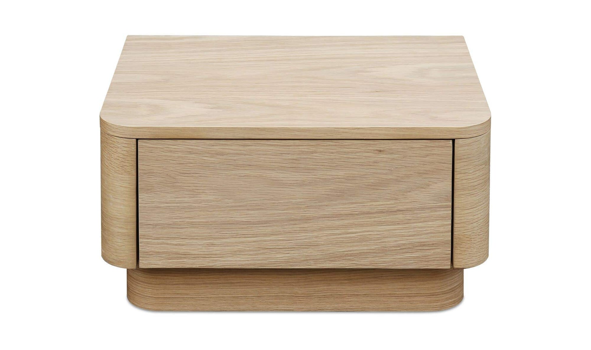 Round Off Small Nightstand Light Oak Brown by Moe's Home Collection - view 10