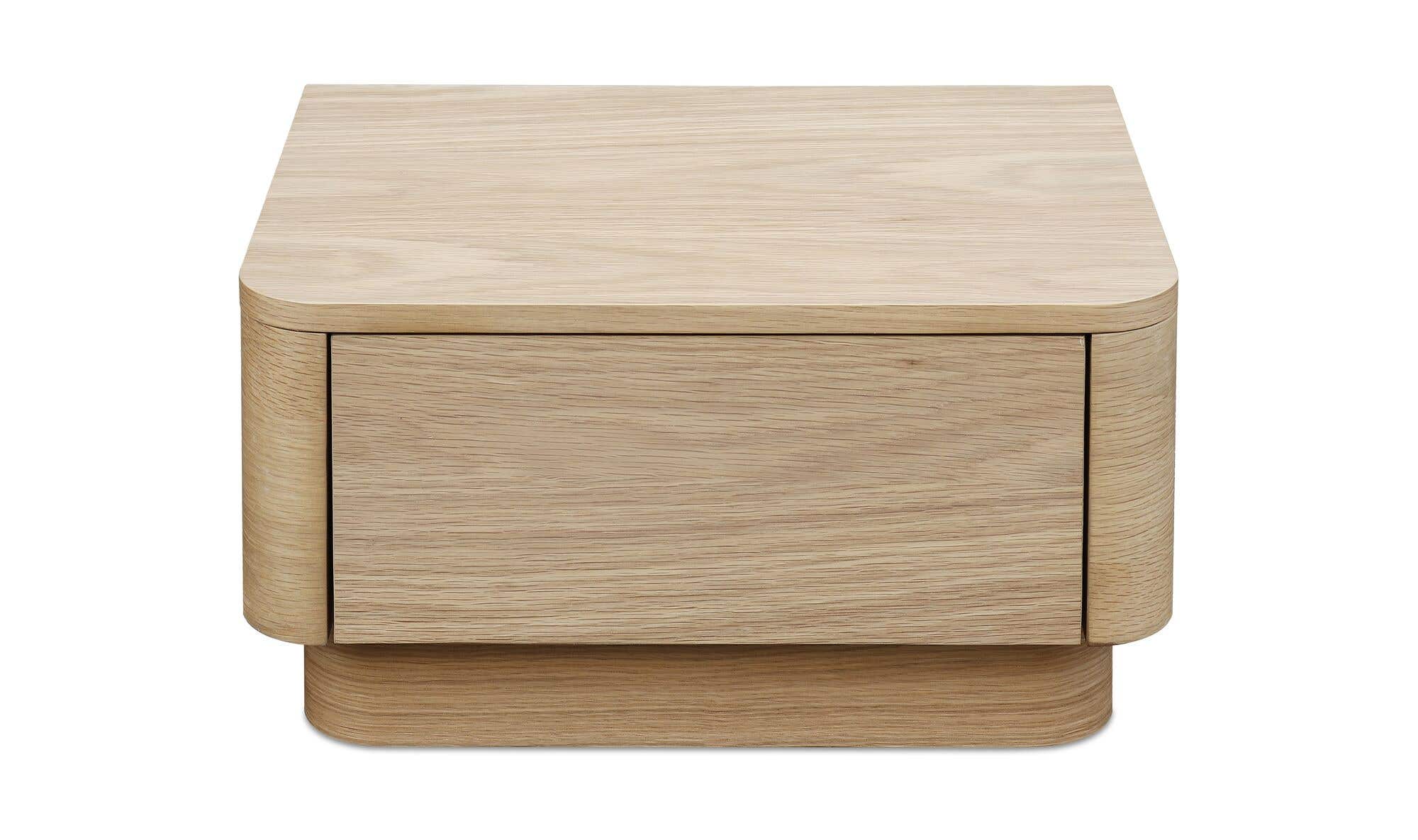 Round Off Small Nightstand Light Oak Brown by Moe's Home Collection - view 10