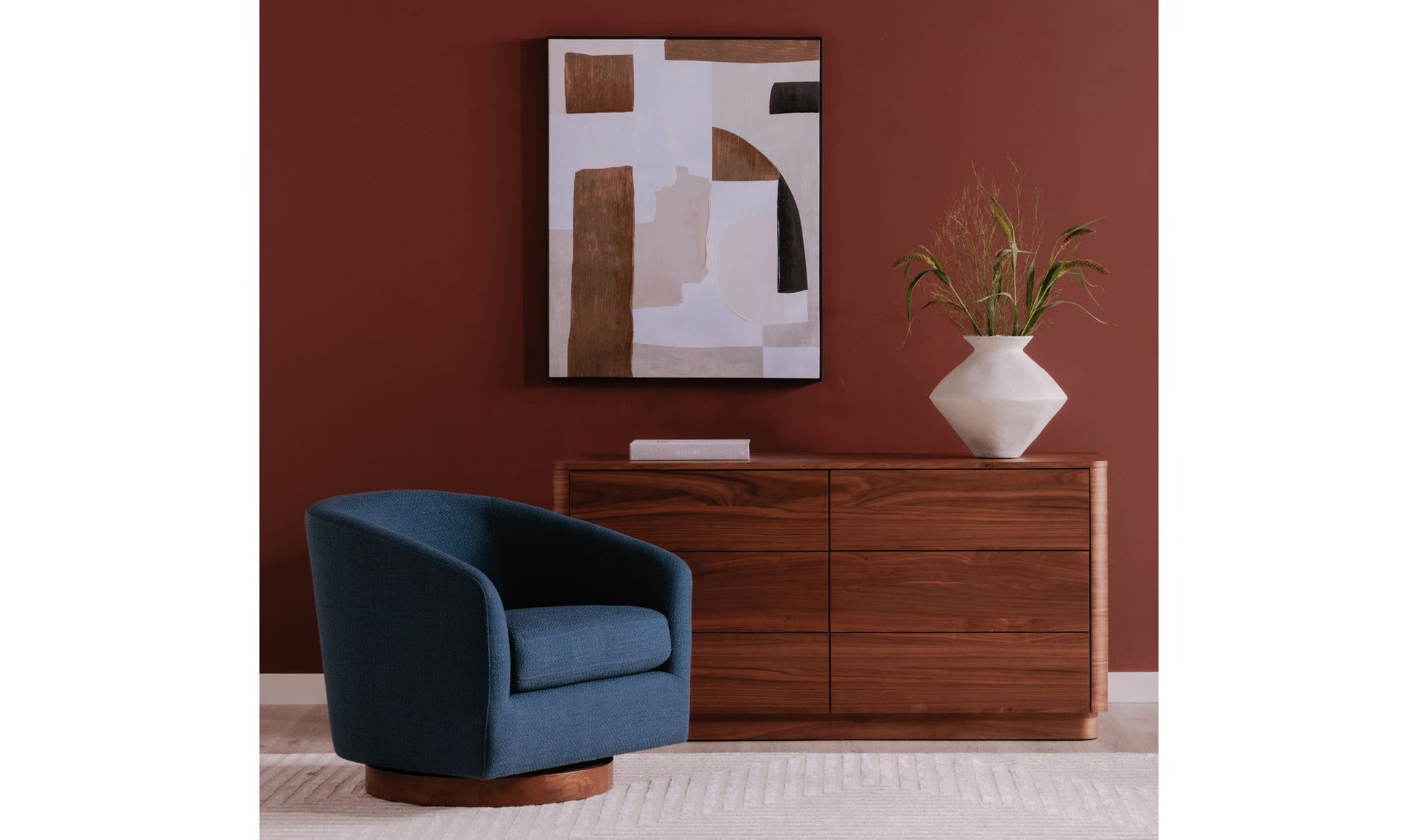 Round Off Dresser Walnut Brown by Moe's Home Collection - view 11