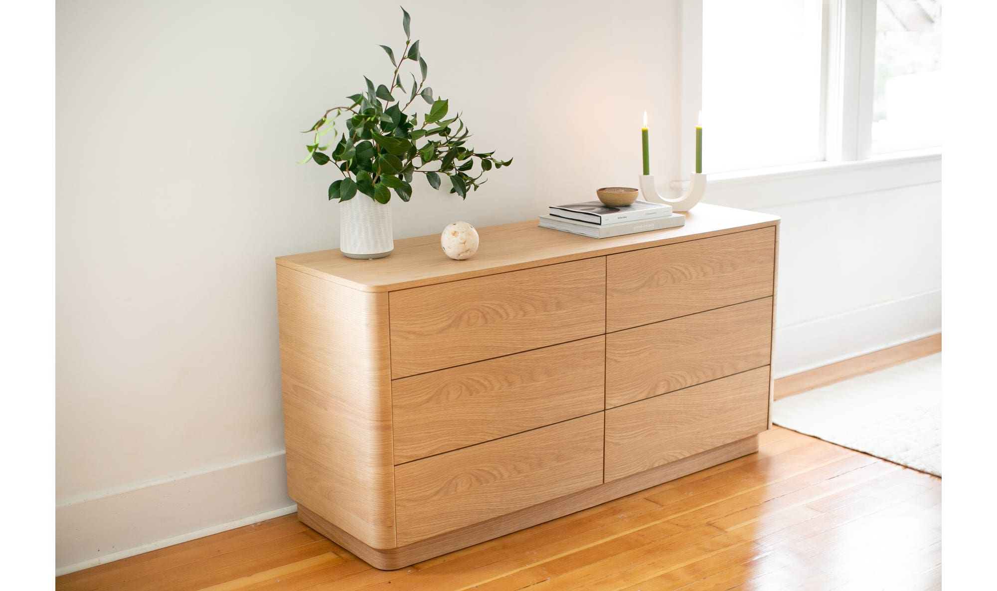 Round Off Dresser Light Oak Brown by Moe's Home Collection - view 11