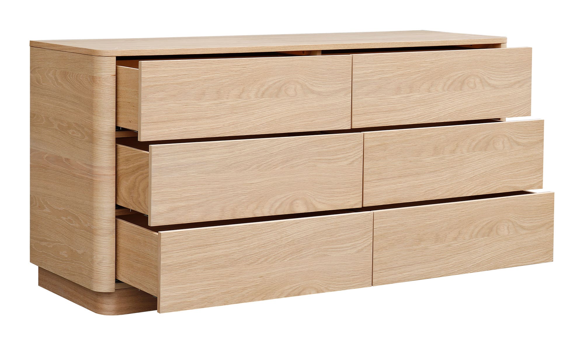 Round Off Dresser Light Oak Brown by Moe's Home Collection - view 13