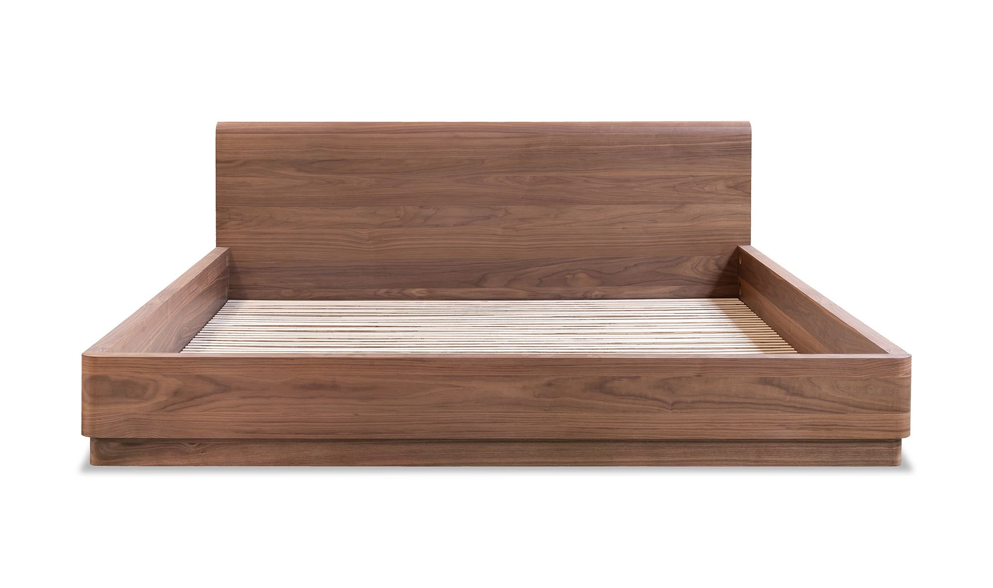 Round Off Queen Bed Walnut Brown by Moe's Home Collection - view 9