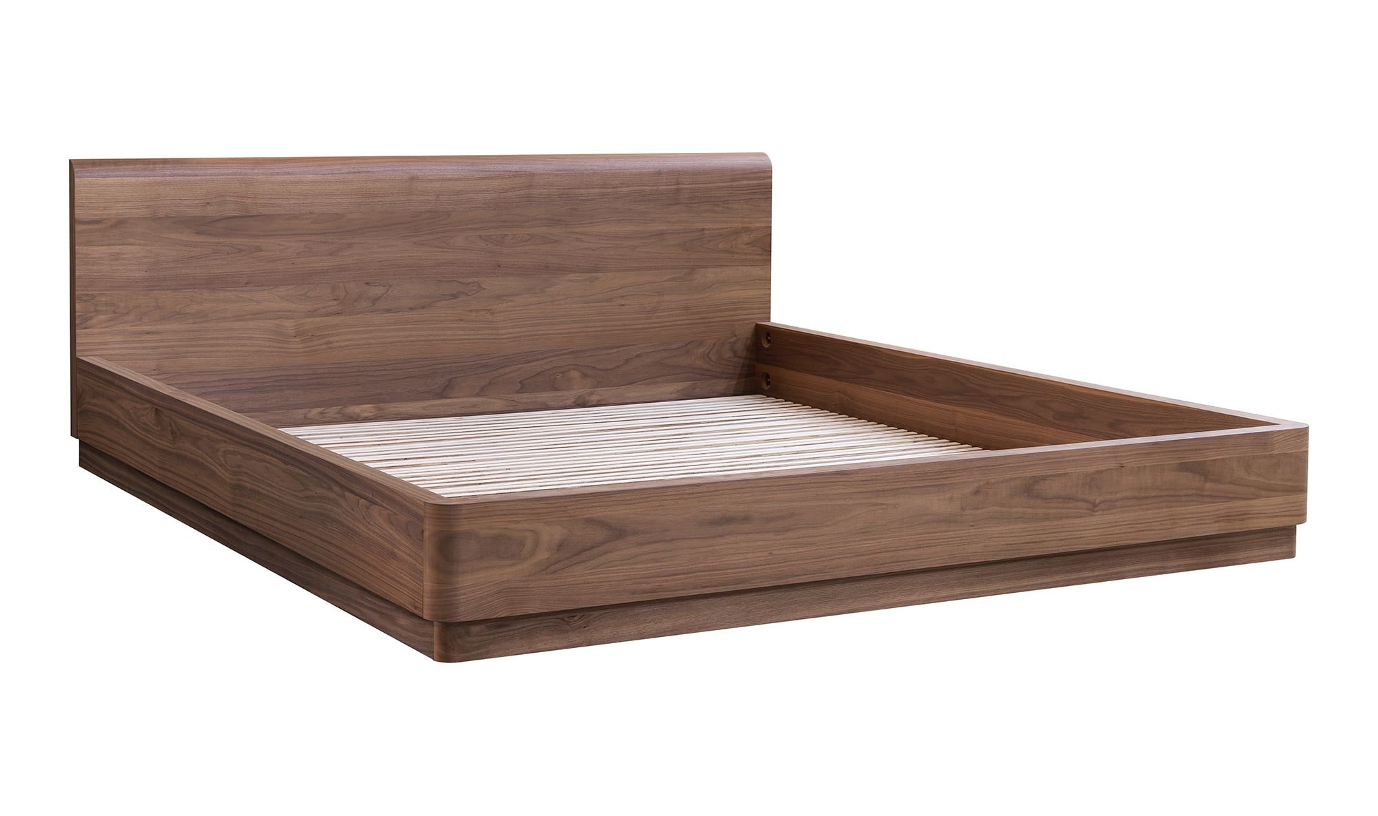 Round Off Queen Bed Walnut Brown by Moe's Home Collection - view 10