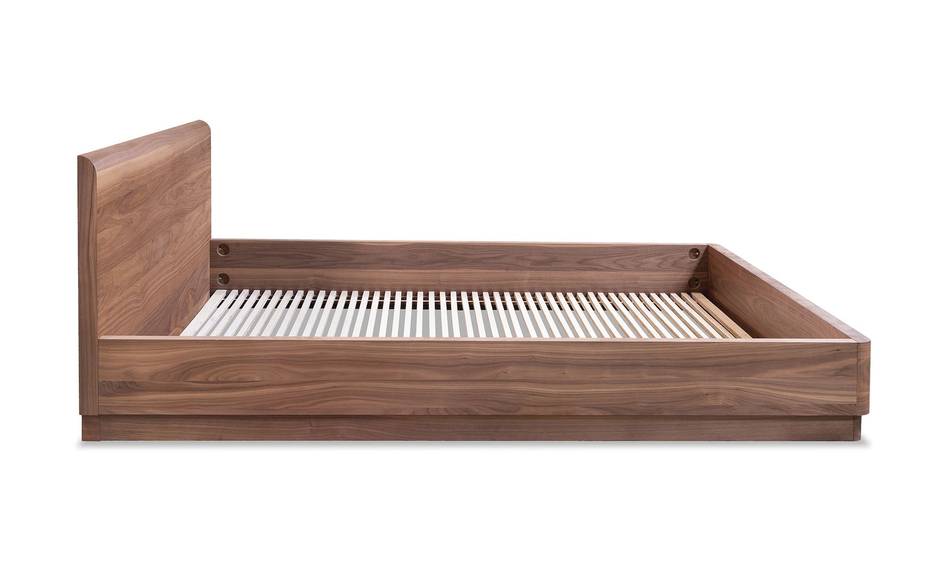 Round Off Queen Bed Walnut Brown by Moe's Home Collection - view 11