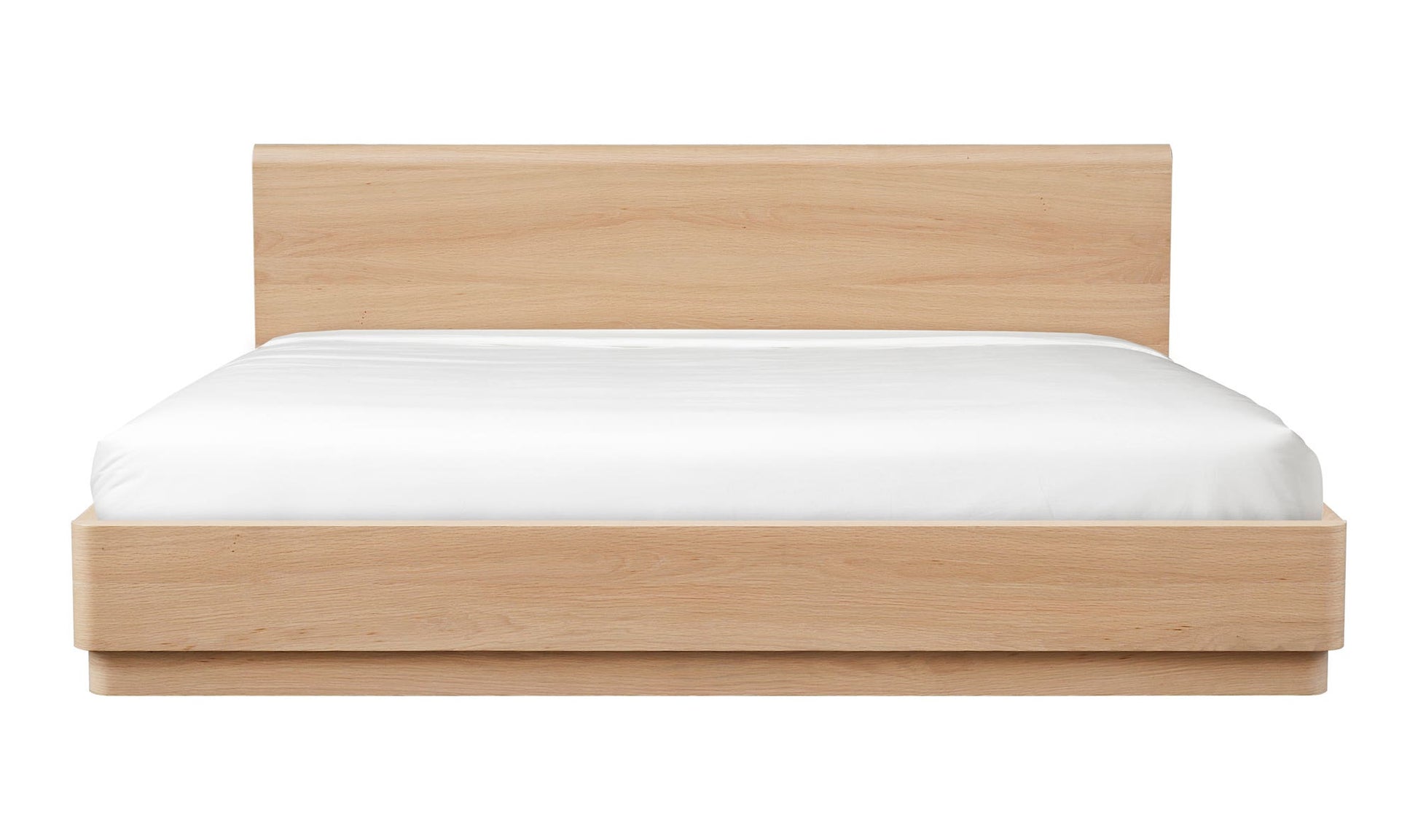 Round Off Queen Bed Light Oak Brown by Moe's Home Collection - view 7