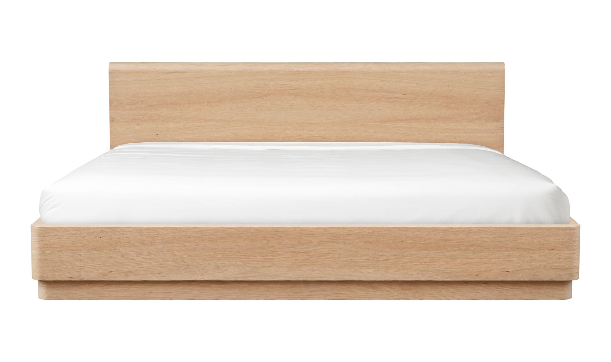 Round Off Queen Bed Light Oak Brown by Moe's Home Collection - view 7
