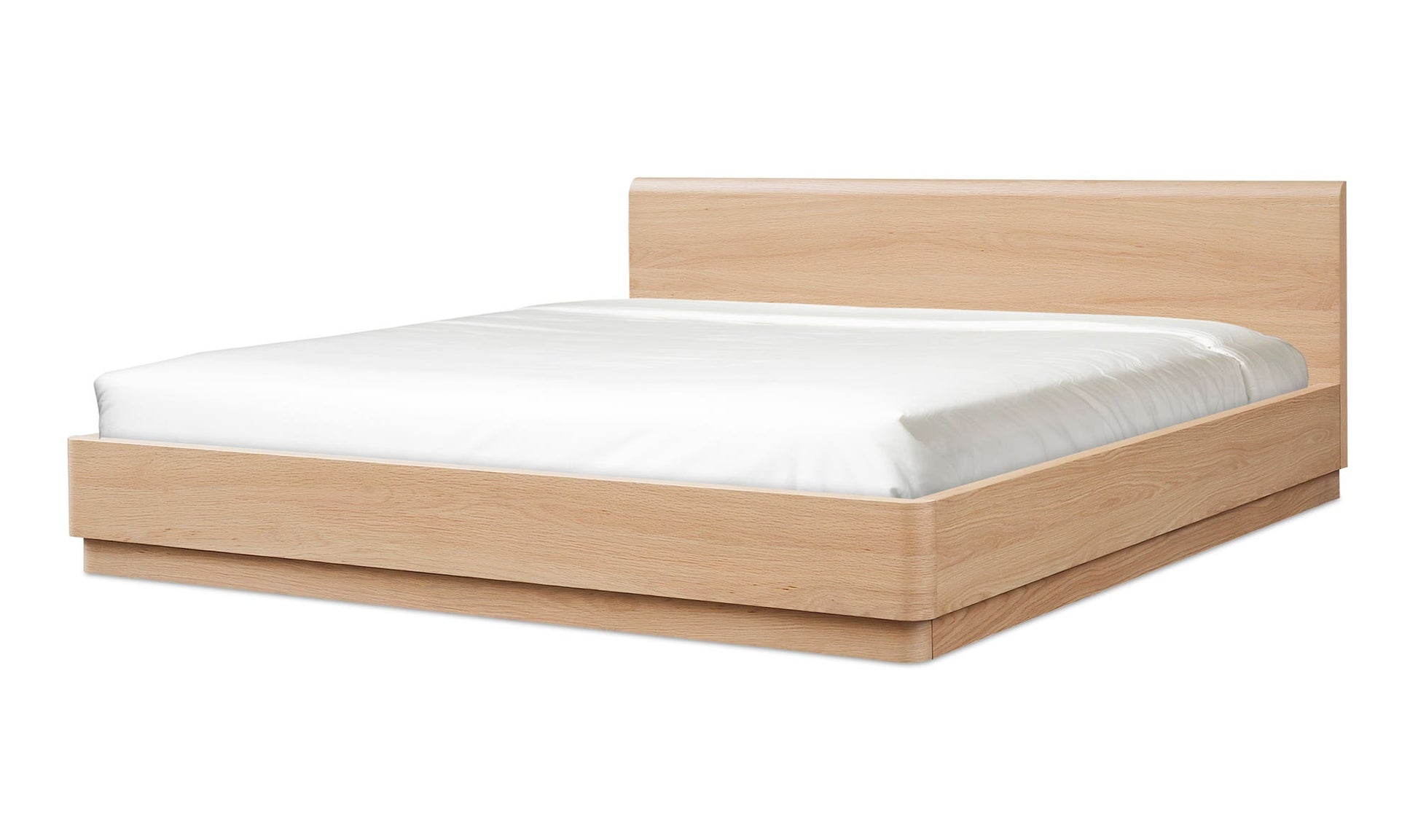 Round Off Queen Bed Light Oak Brown by Moe's Home Collection - view 11