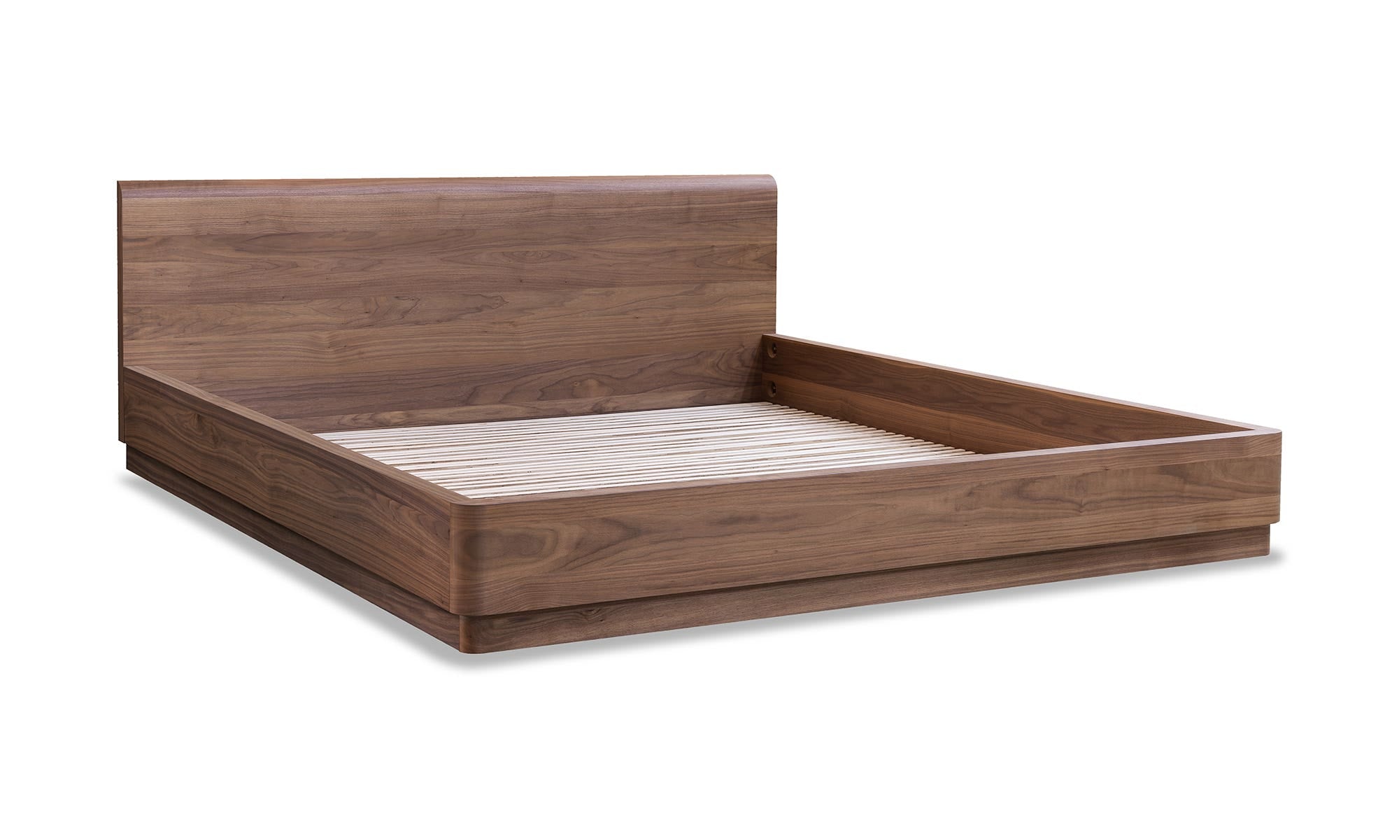 Round Off King Bed Walnut Brown by Moe's Home Collection - view 10