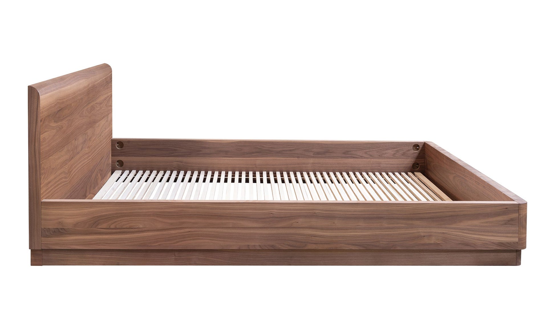Round Off King Bed Walnut Brown by Moe's Home Collection - view 11