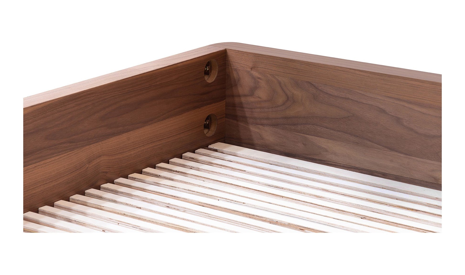 Round Off King Bed Walnut Brown by Moe's Home Collection - view 14