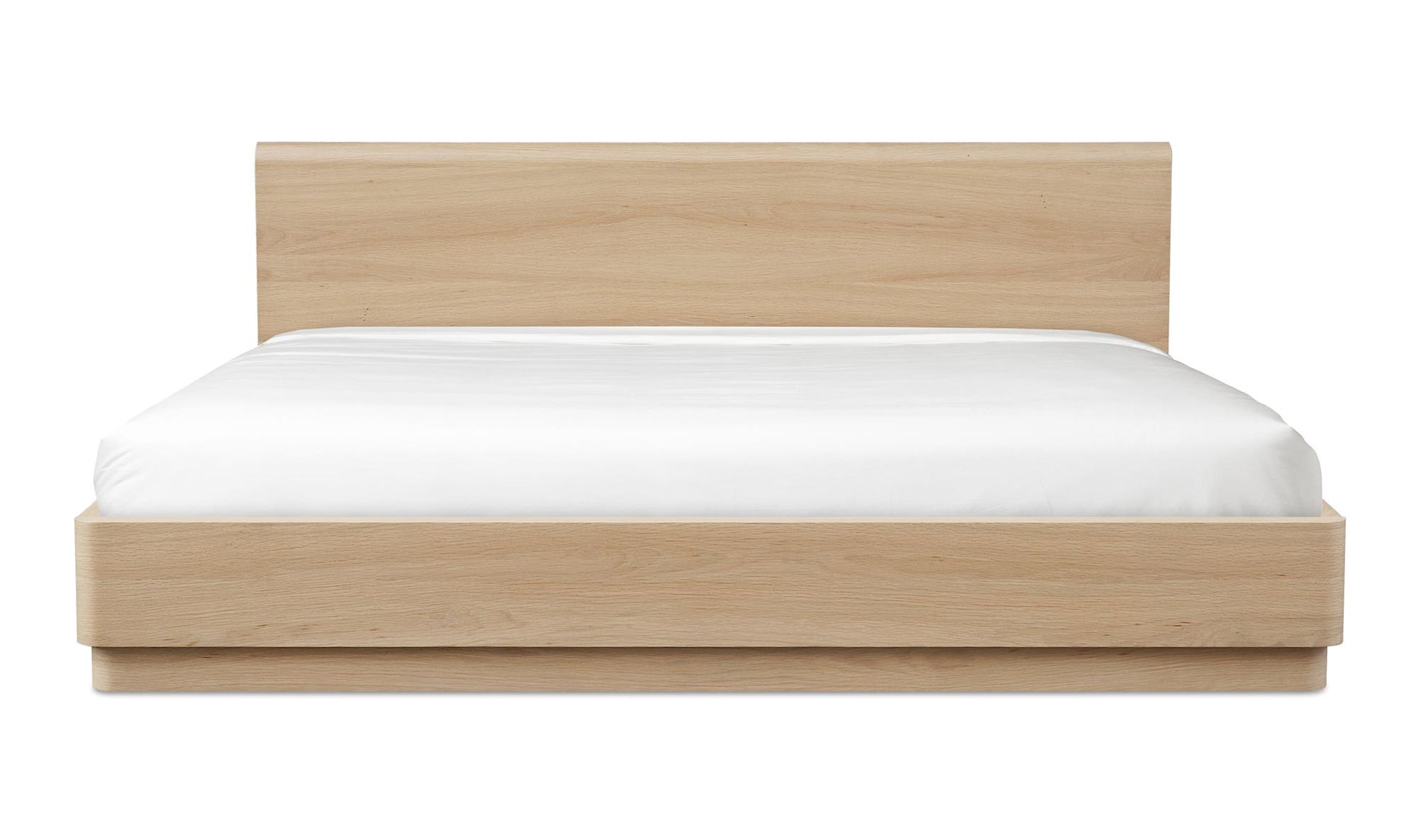 Round Off King Bed Light Oak Brown by Moe's Home Collection - view 5