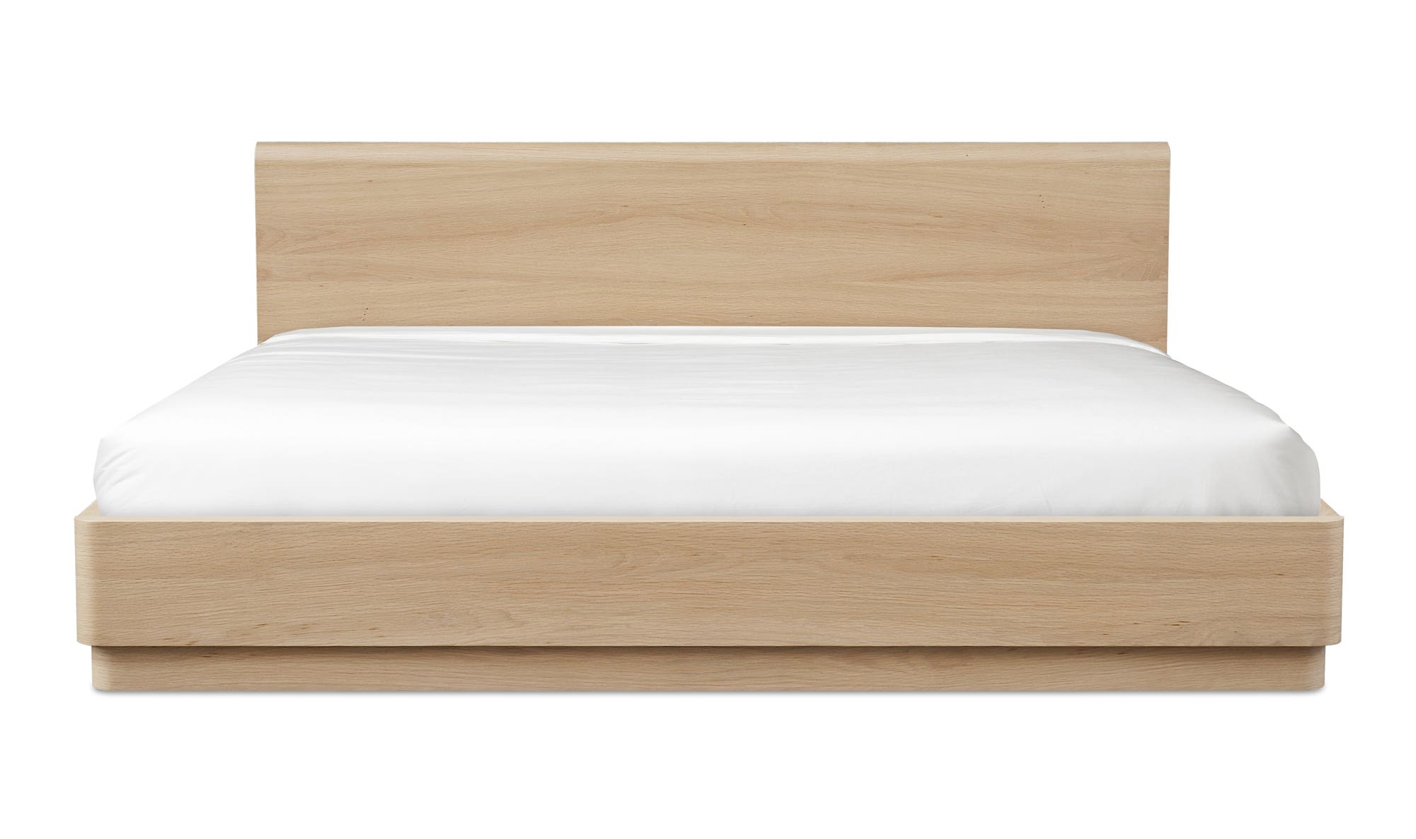Round Off King Bed Light Oak Brown by Moe's Home Collection - view 5