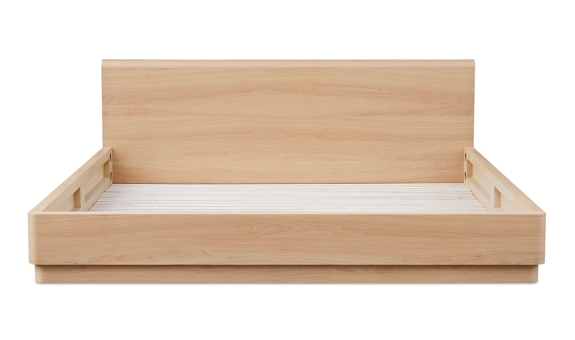 Round Off King Bed Light Oak Brown by Moe's Home Collection - view 7